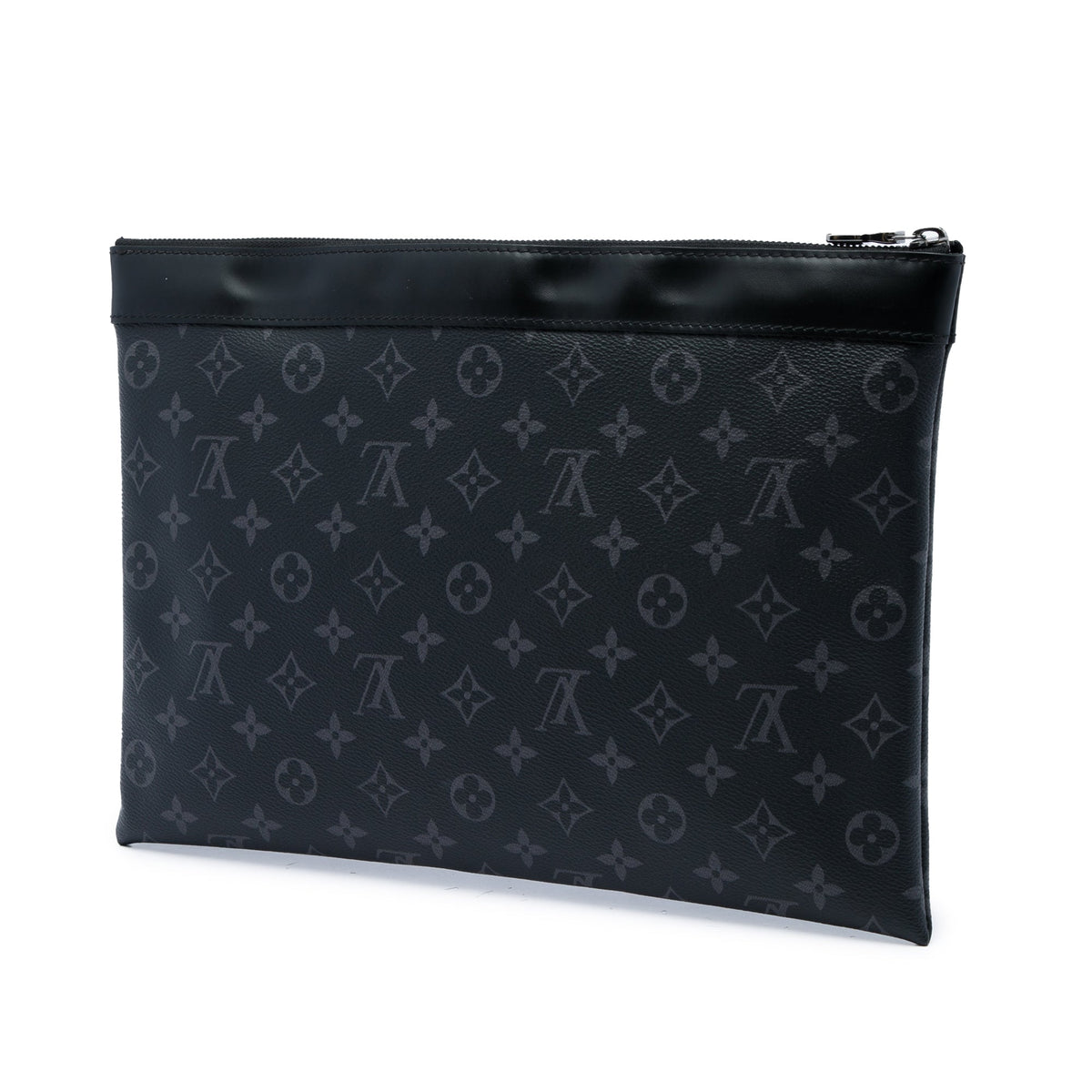 Louis Vuitton Monogram Eclipse Discovery Pochette GM — Black