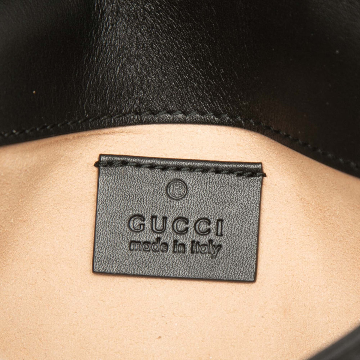 Gucci Mini GG Marmont Matelasse Calfskin Flap Crossbody — Black