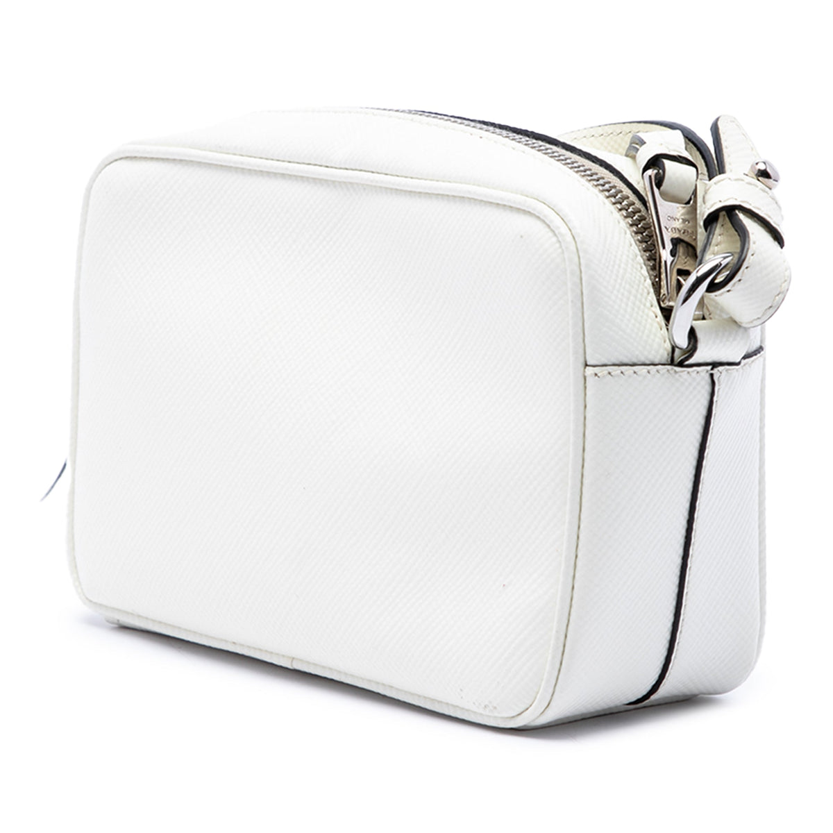 Prada Saffiano Lux Camera Bag — White