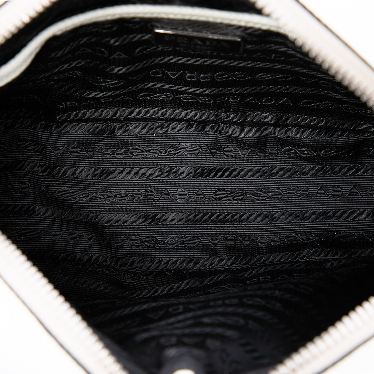 Prada Saffiano Lux Camera Bag — White