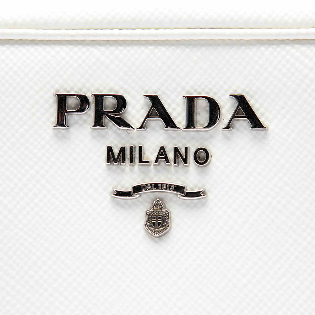 Prada Saffiano Lux Camera Bag — White