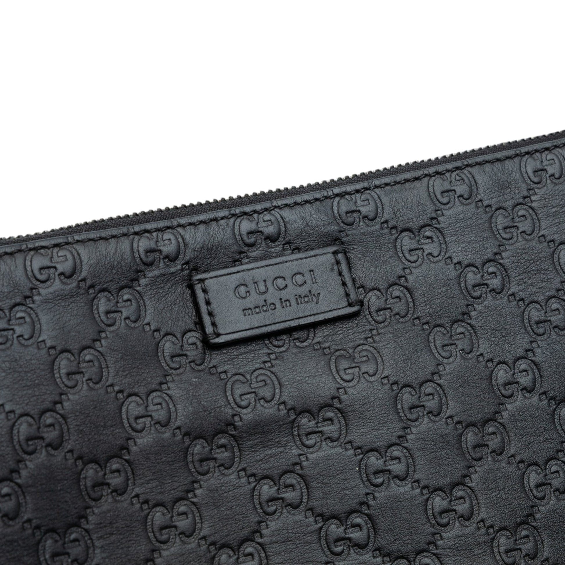 Gucci Guccissima Wristlet Clutch