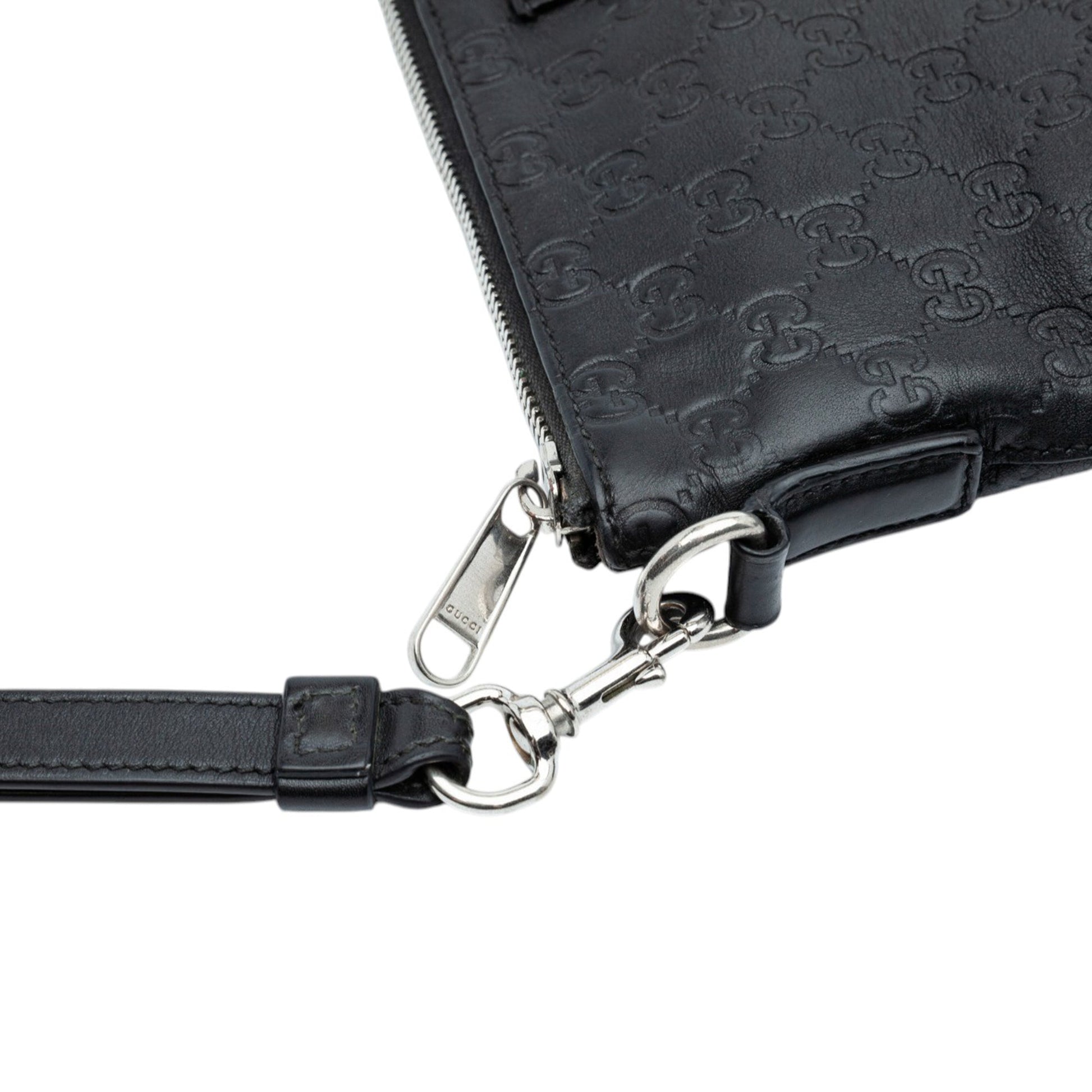 Gucci Guccissima Wristlet Clutch