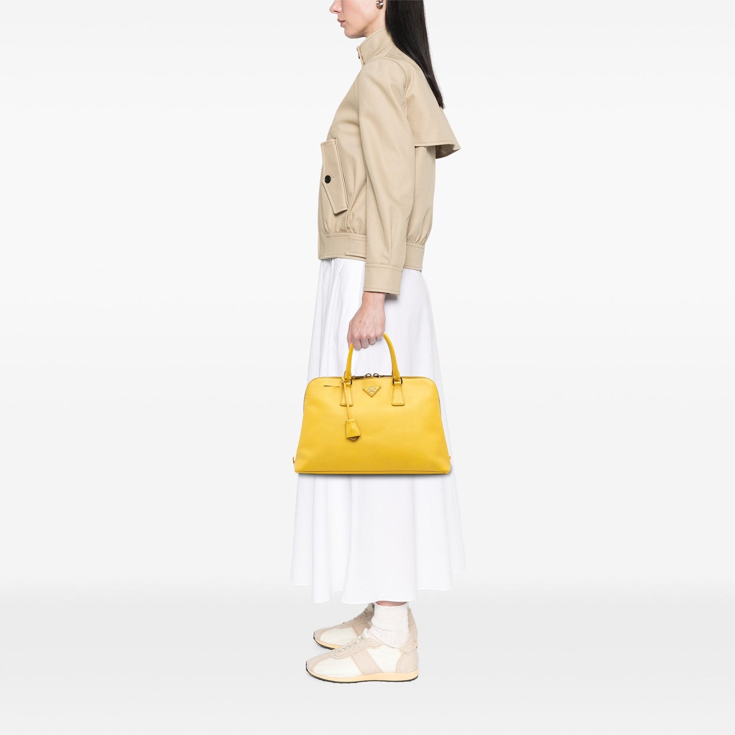 Prada Large Saffiano Lux Promenade Satchel