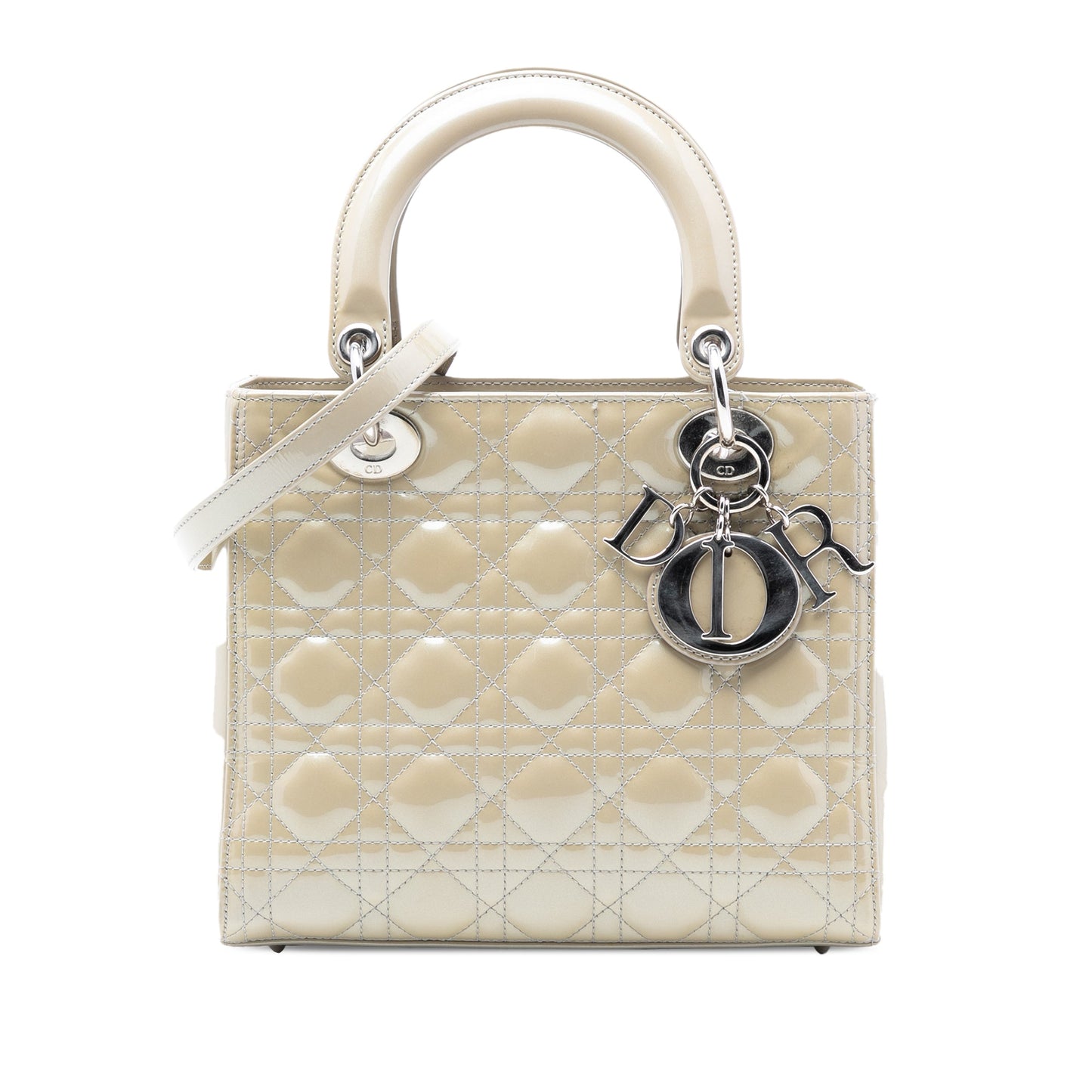 Dior Medium Patent Cannage Lady Dior