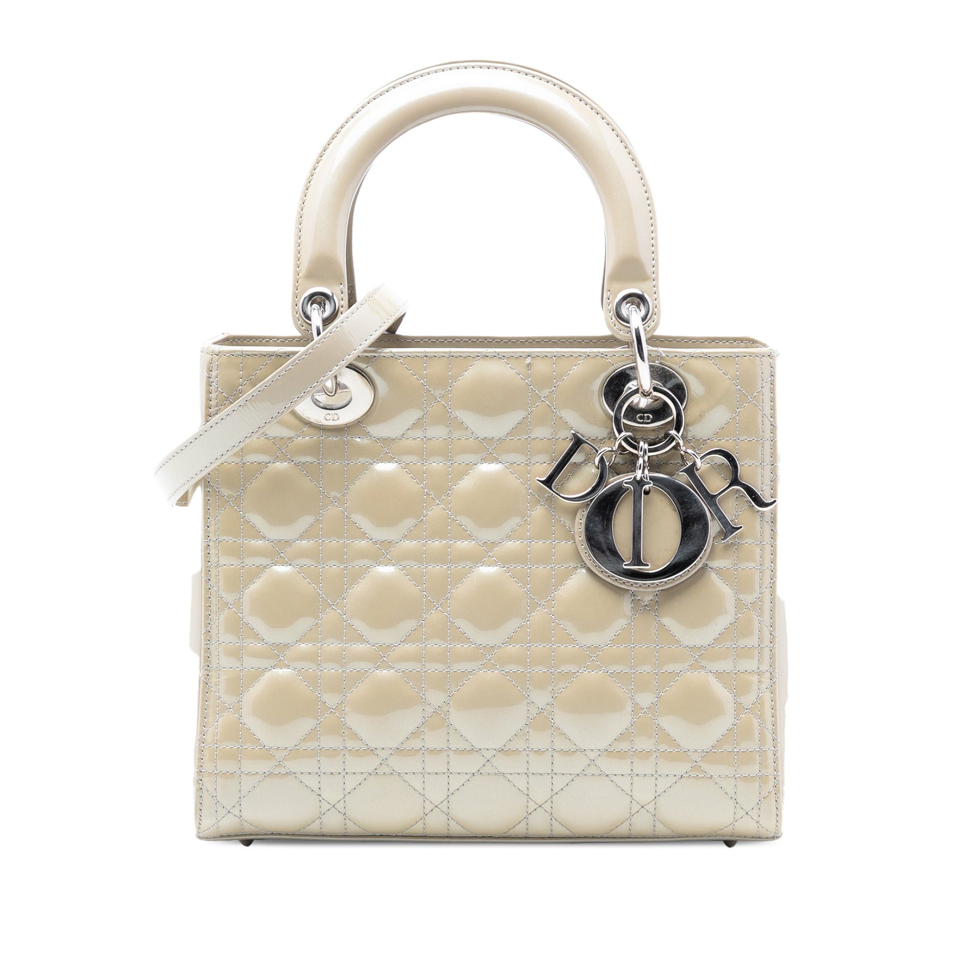 Dior Medium Patent Cannage Lady Dior