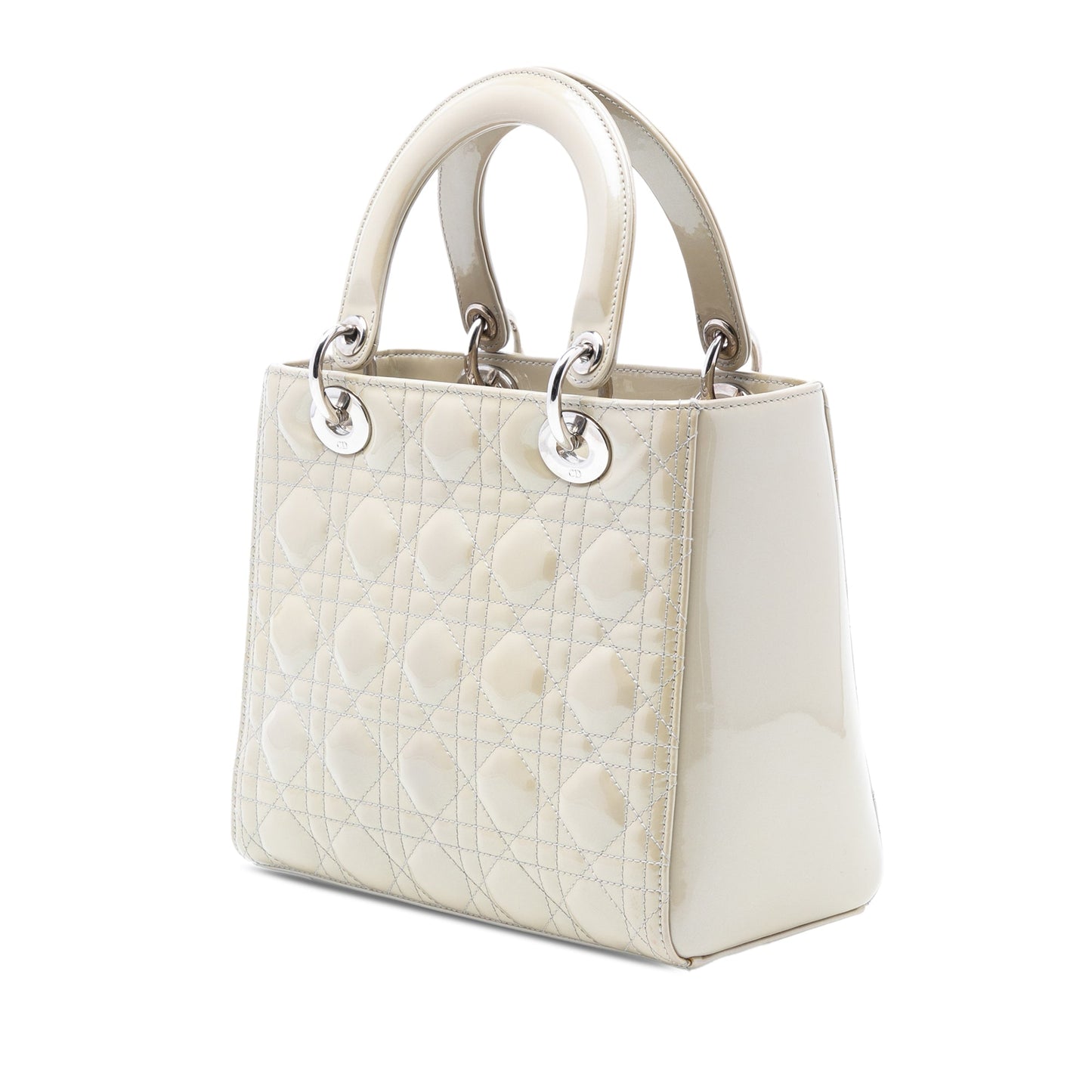 Dior Medium Patent Cannage Lady Dior