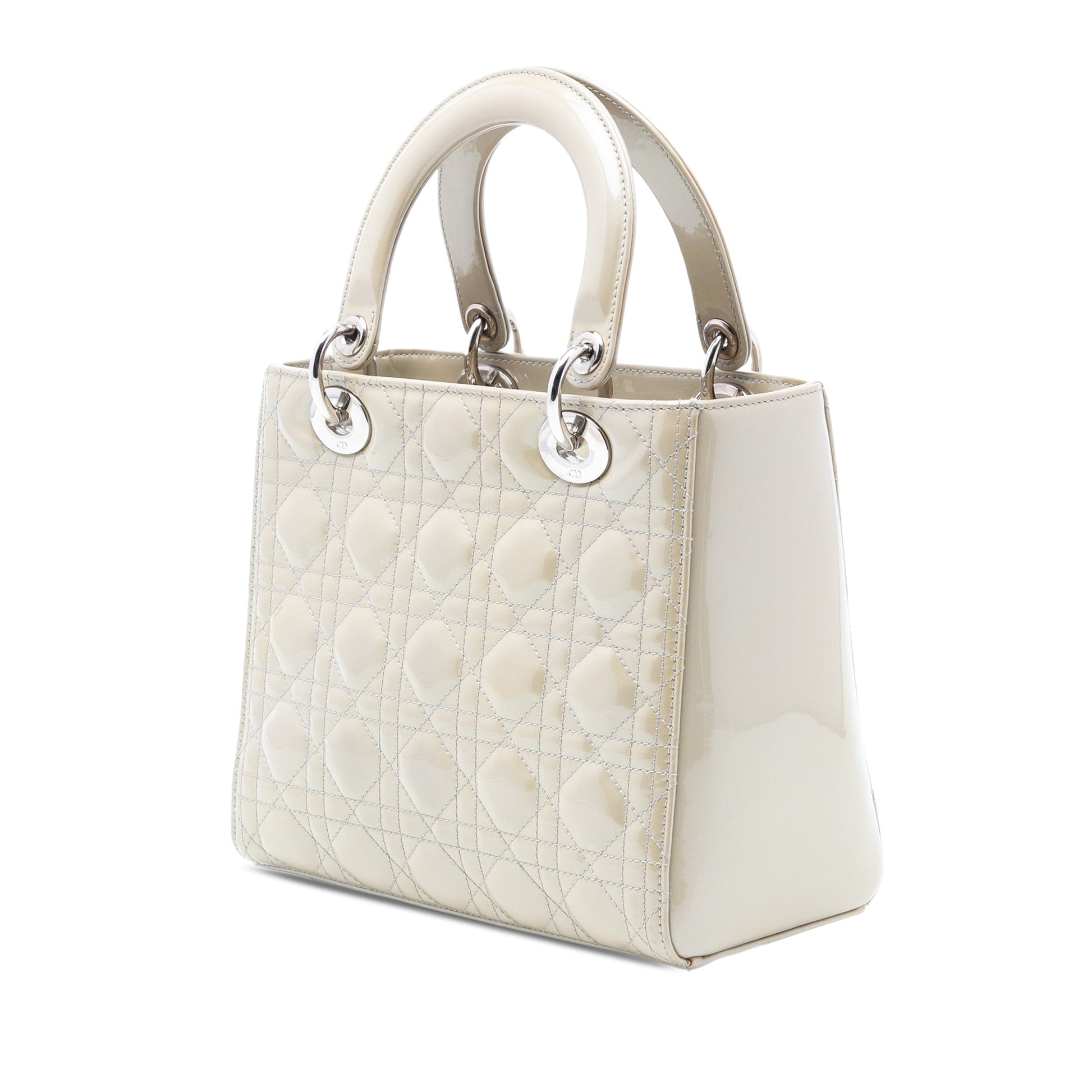 Dior Medium Patent Cannage Lady Dior
