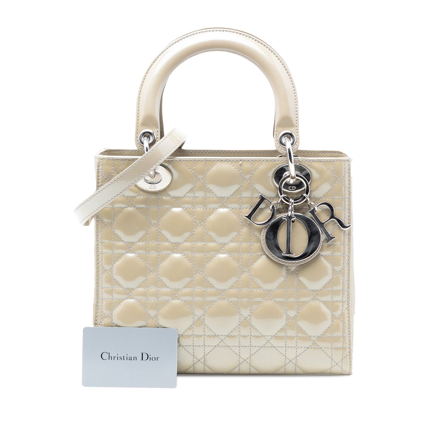 Dior Medium Patent Cannage Lady Dior