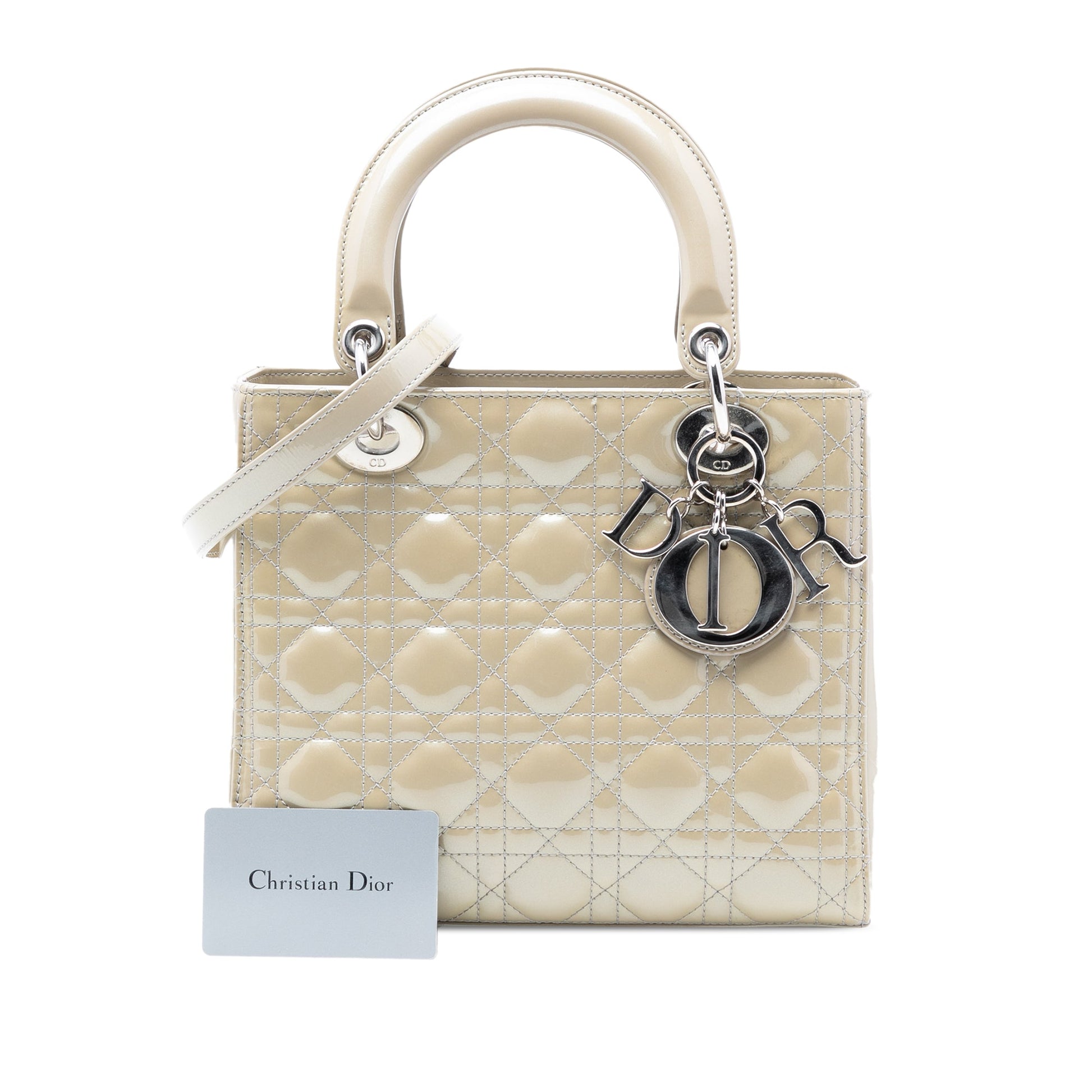 Dior Medium Patent Cannage Lady Dior