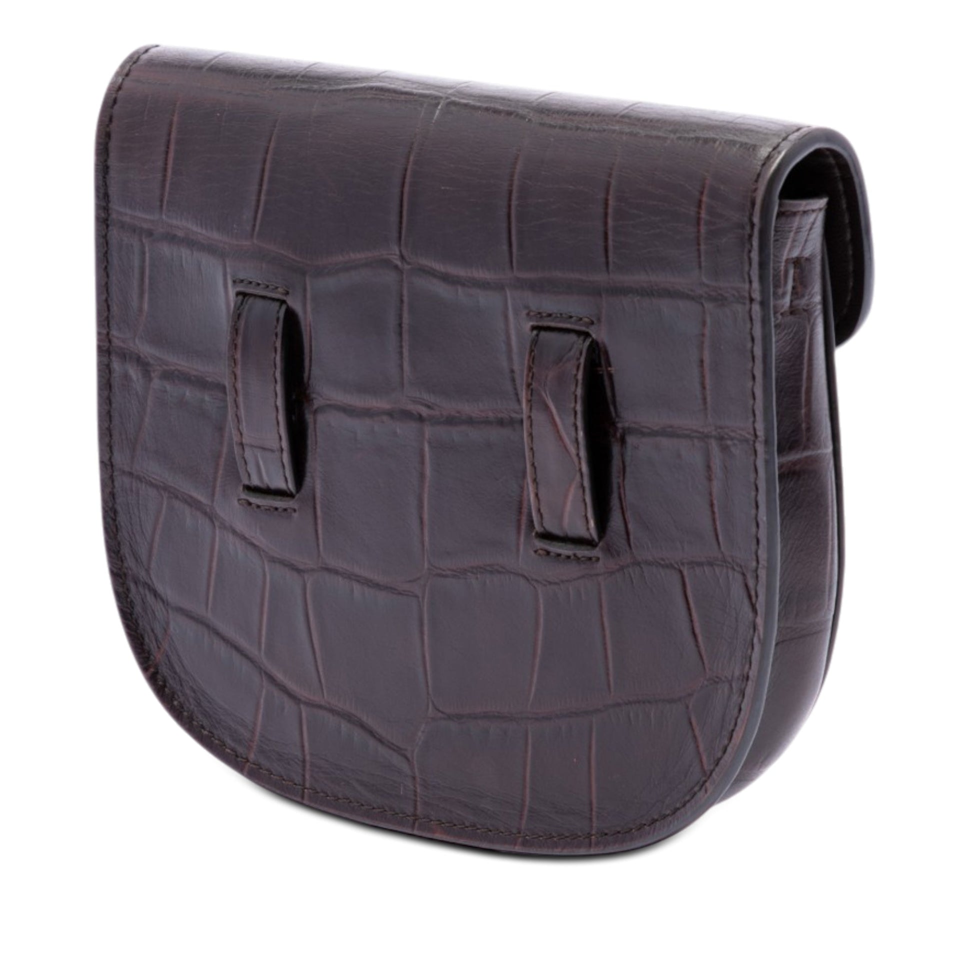 Celine Mini Embossed Calfskin Symmetrical Crossbody
