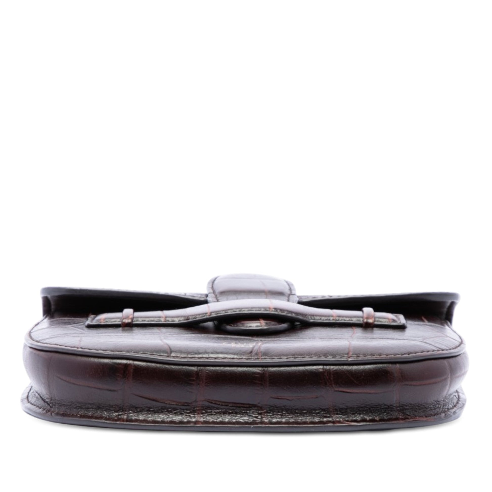 Celine Mini Embossed Calfskin Symmetrical Crossbody