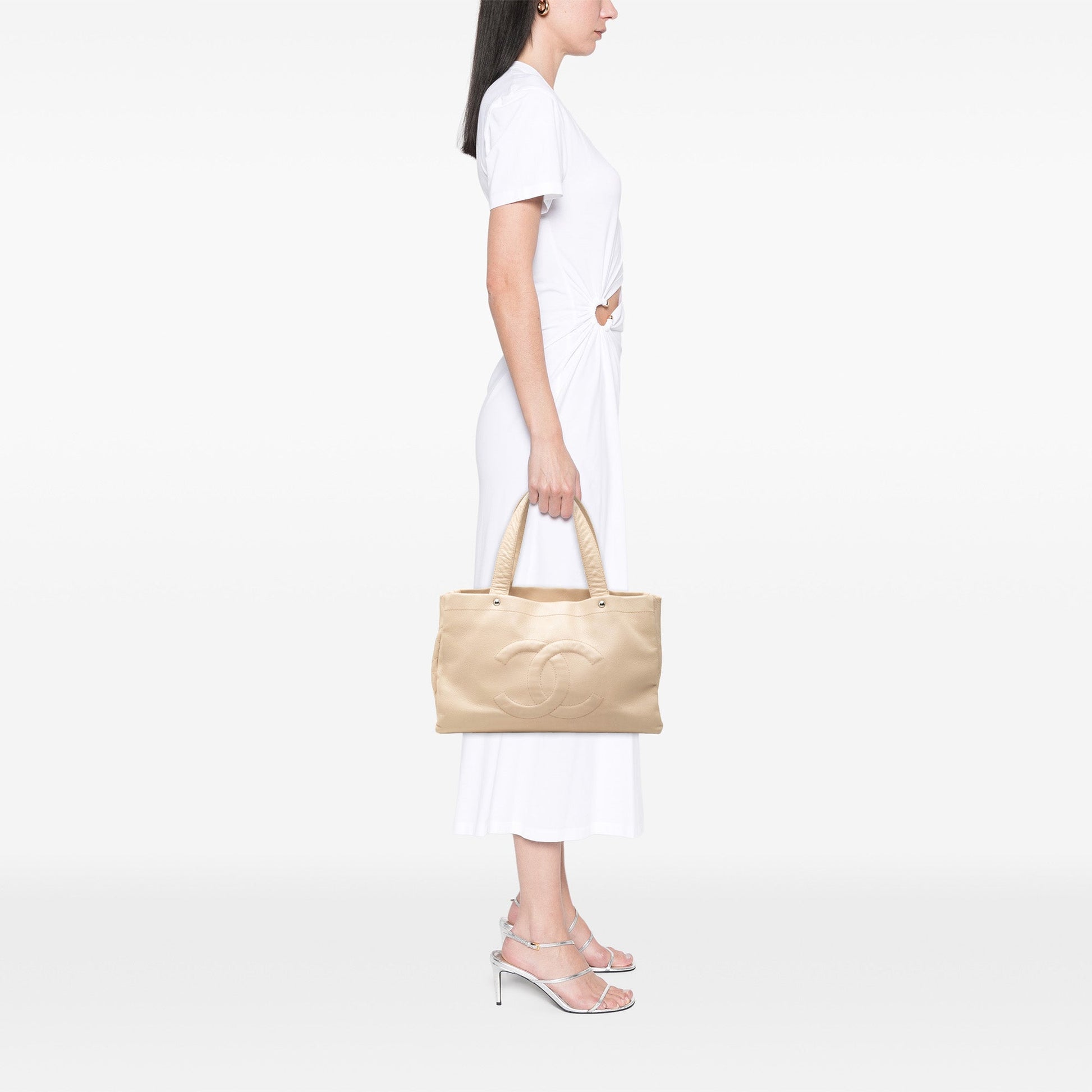 Chanel CC Caviar Soft Shopping Tote