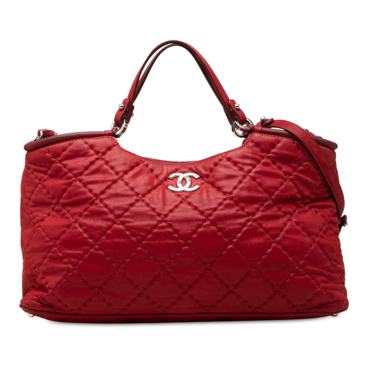 Chanel Small Quilted Iridescent Calfskin Sea Hit Tote
