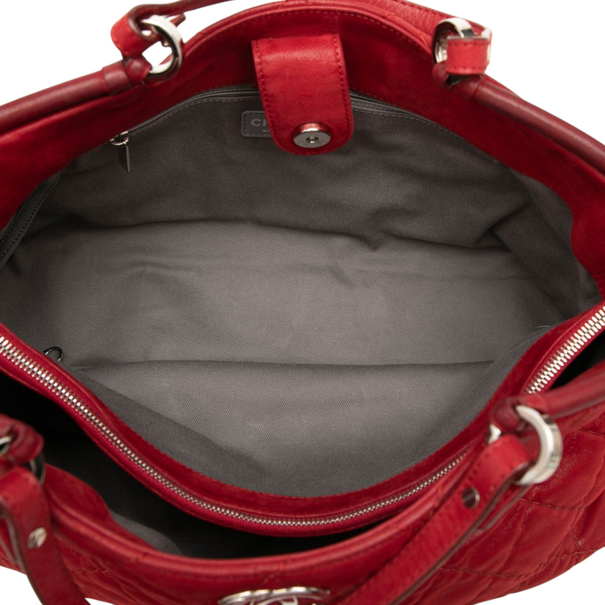Chanel Small Quilted Iridescent Calfskin Sea Hit Tote