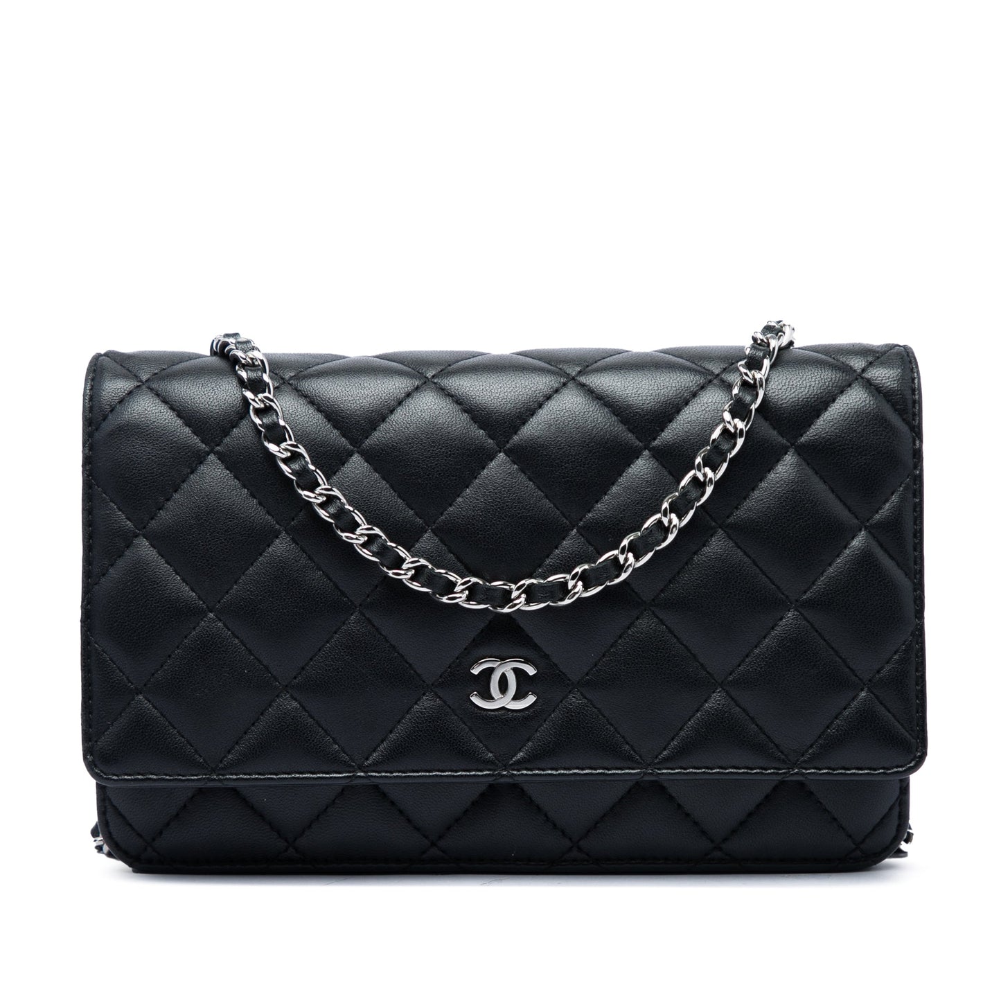 Chanel CC Quilted Lambskin Wallet On Chain
