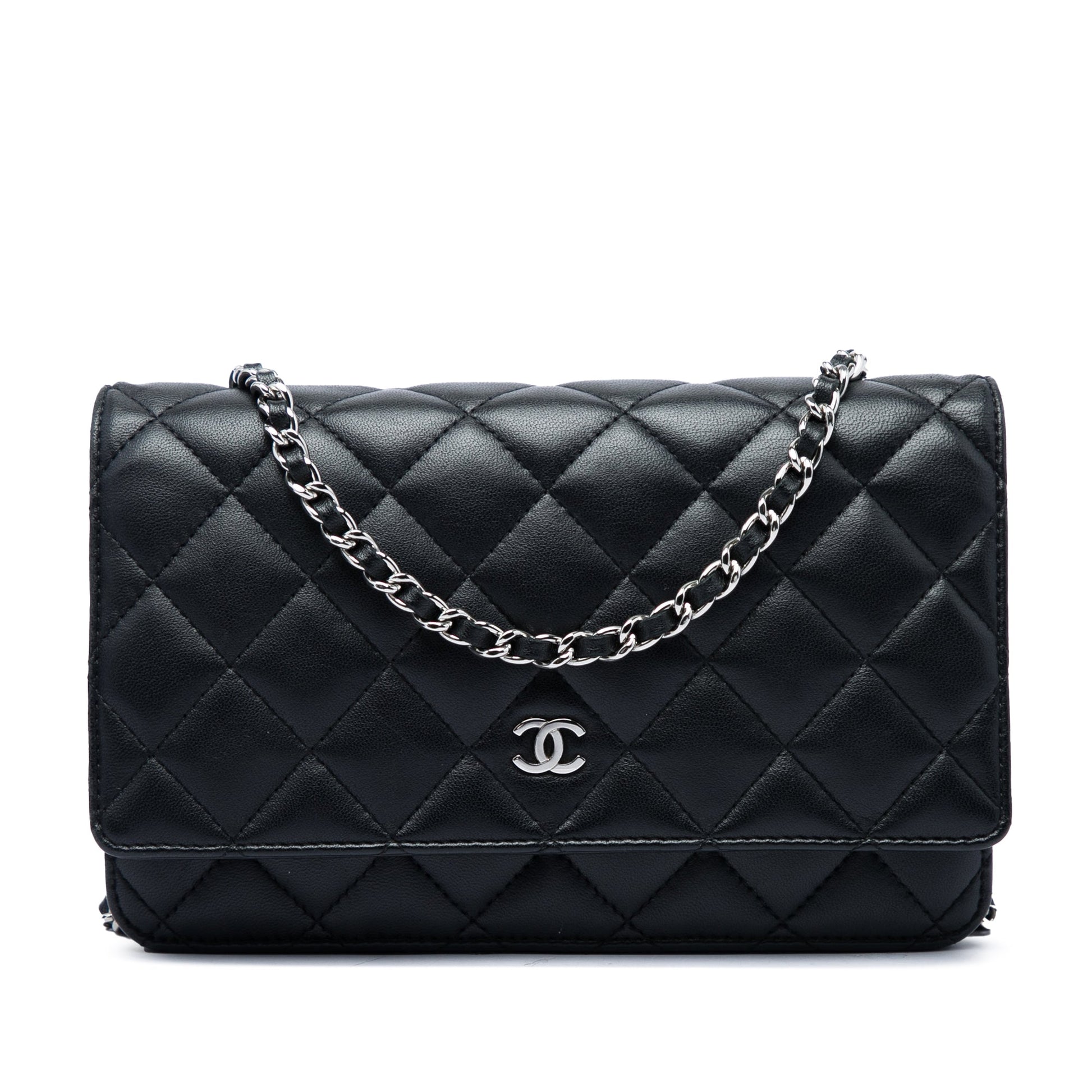 Chanel CC Quilted Lambskin Wallet On Chain