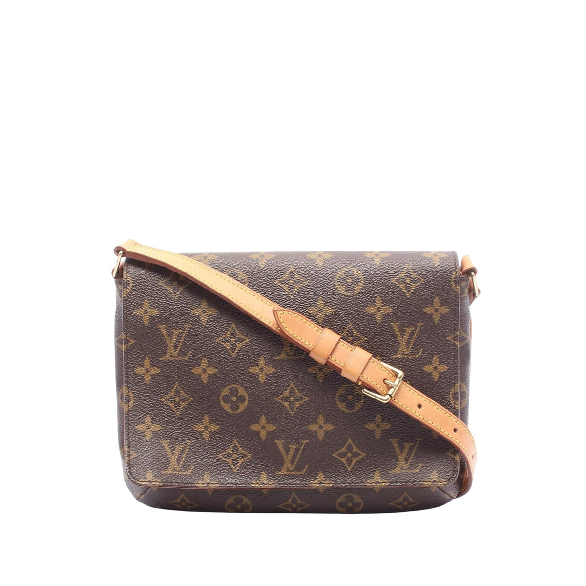 Louis Vuitton Monogram Musette Tango Short Strap — Brown