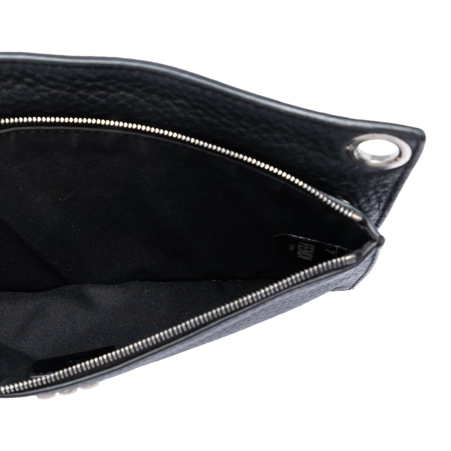 Fendi Calfskin FF 1974 Flat Pouch Crossbody