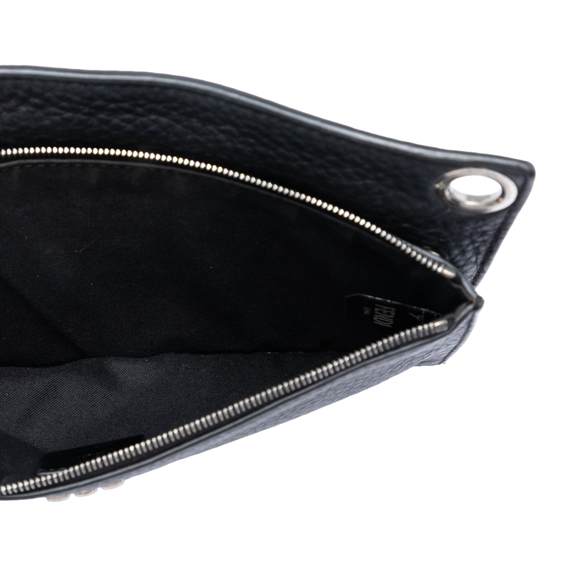 Fendi Calfskin FF 1974 Flat Pouch Crossbody