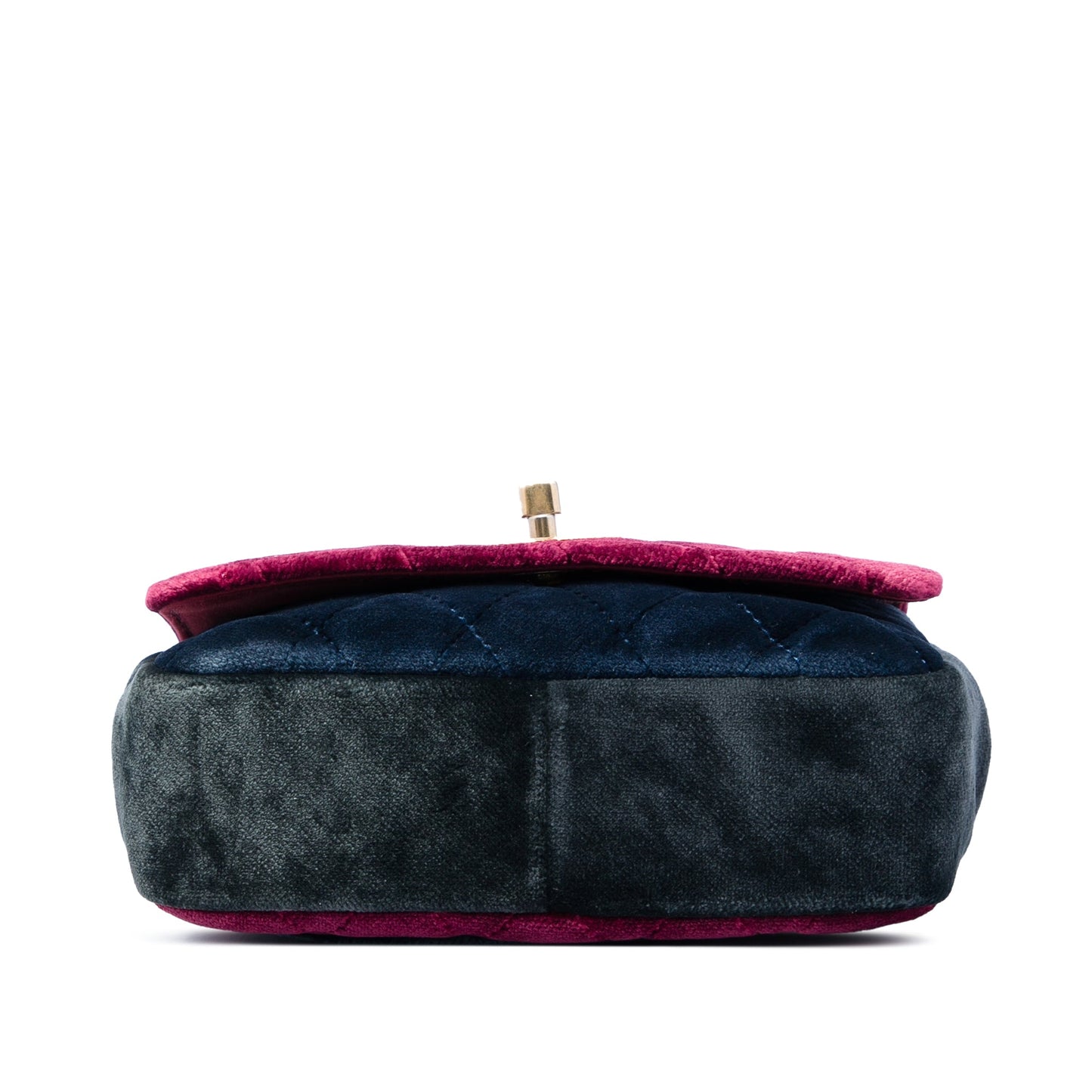 Chanel Paris Cosmopolite Small Tricolor Quilted Velvet Private Affair Camellia Flap