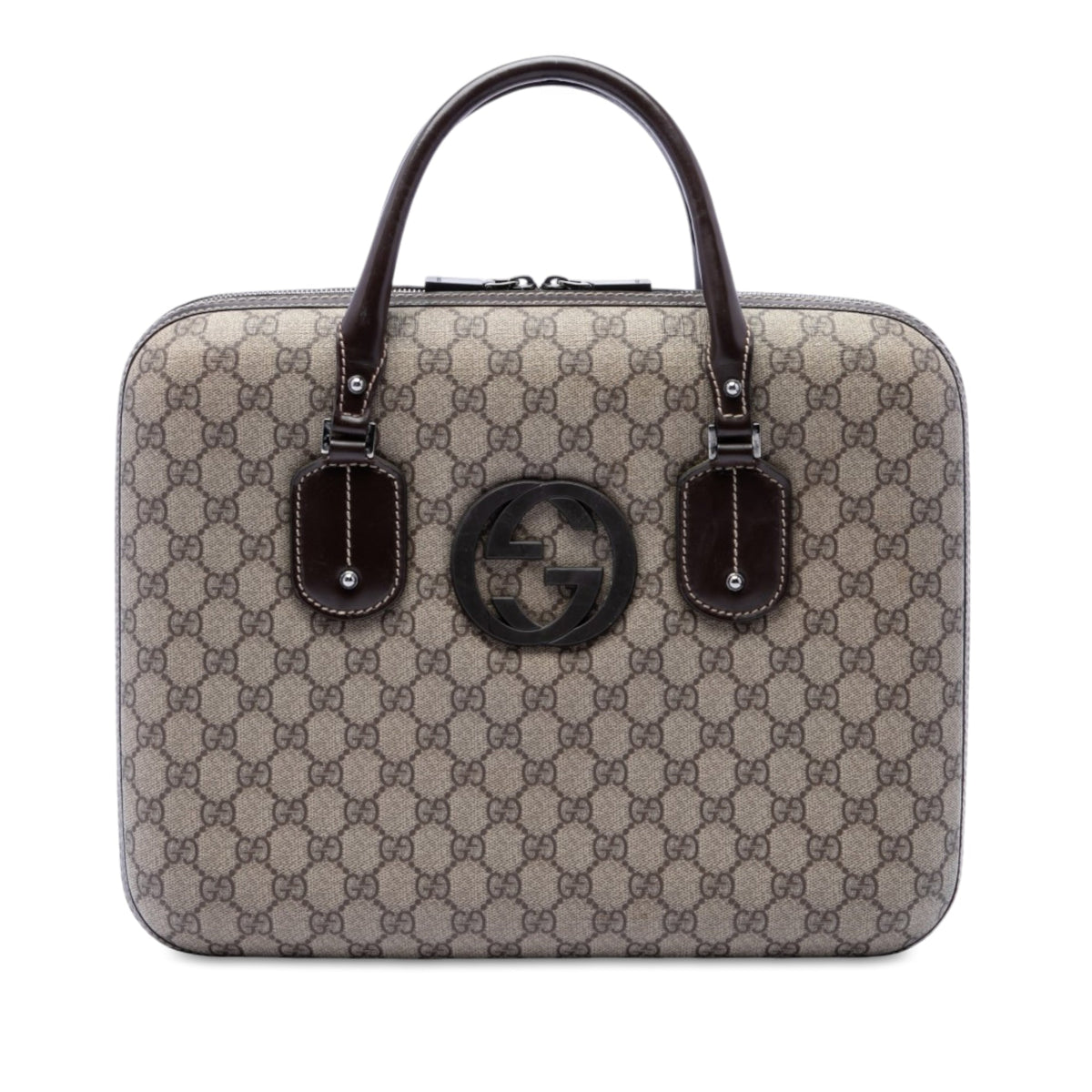 Gucci GG Supreme Interlocking G Briefcase