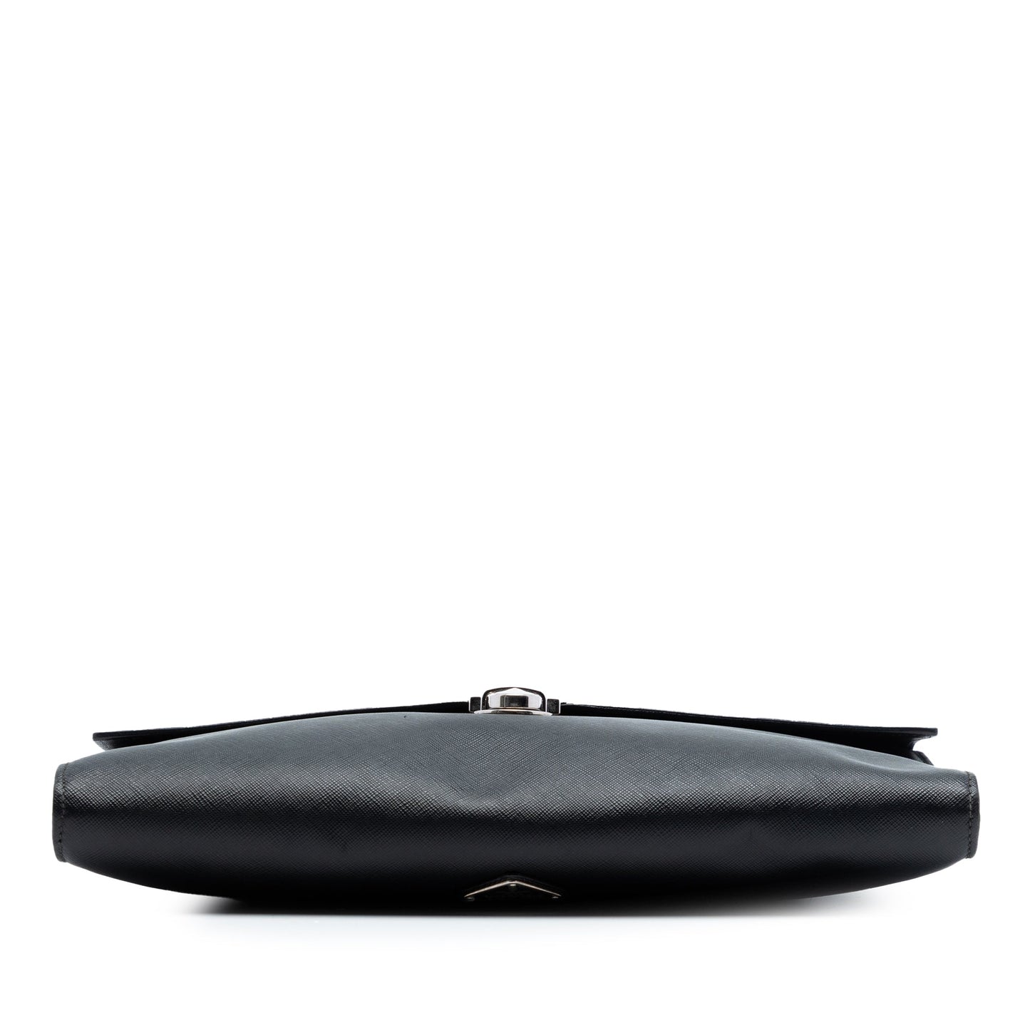 Large Saffiano Envelope Pushlock Clutch