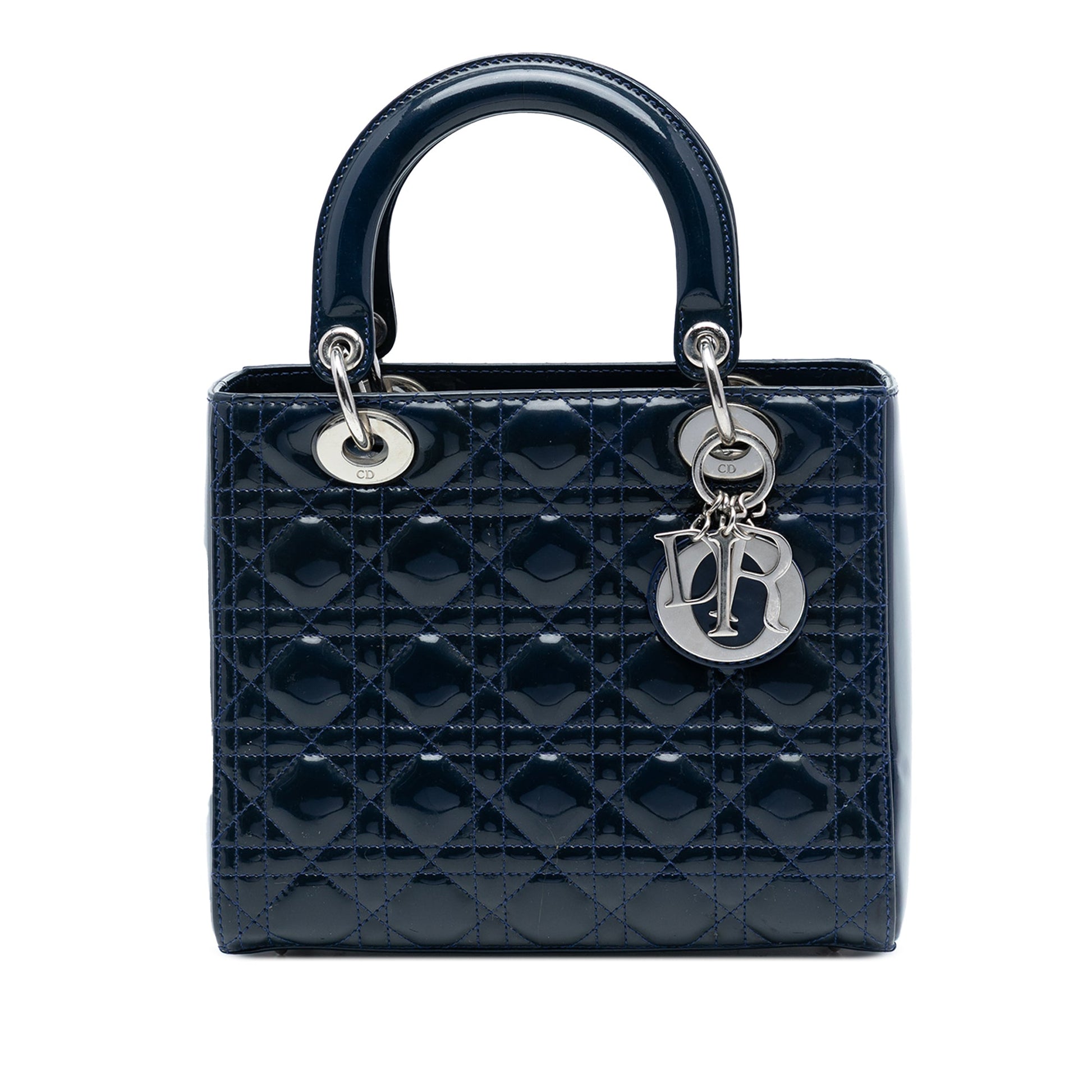 Dior Medium Patent Cannage Lady Dior