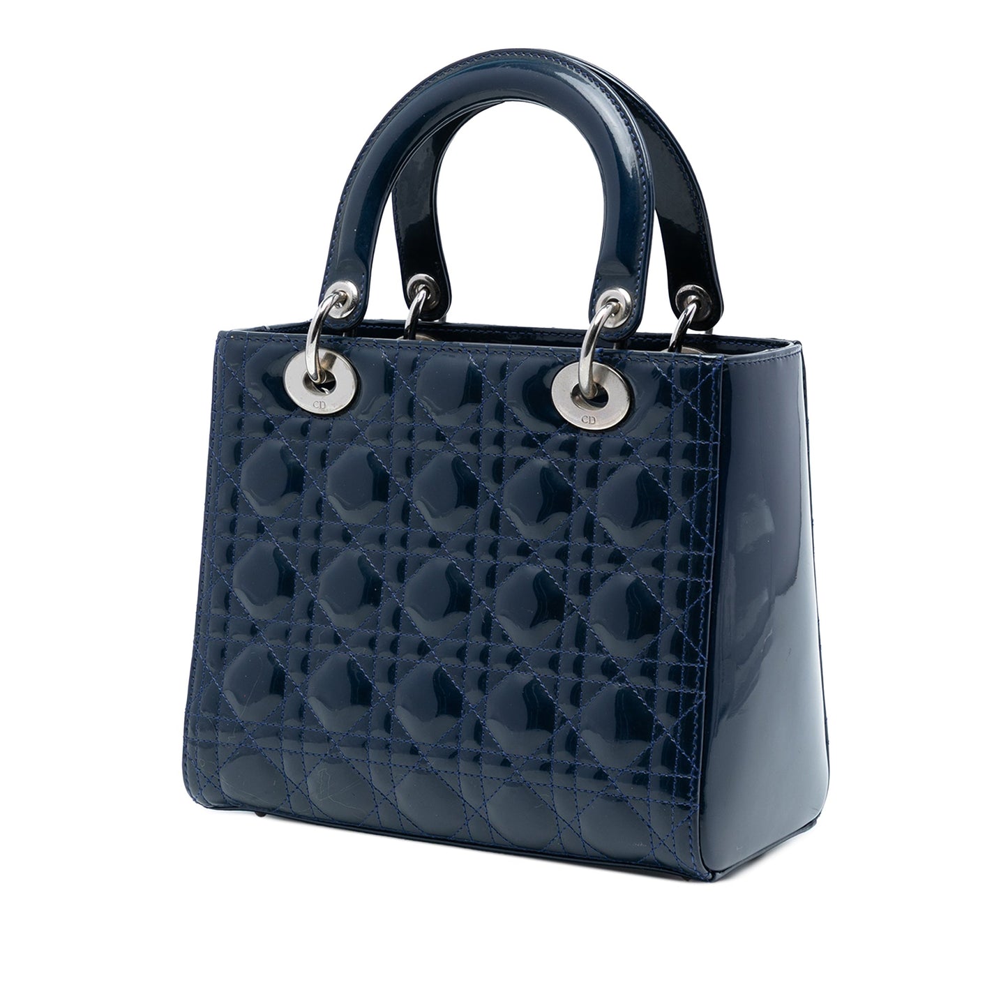 Dior Medium Patent Cannage Lady Dior