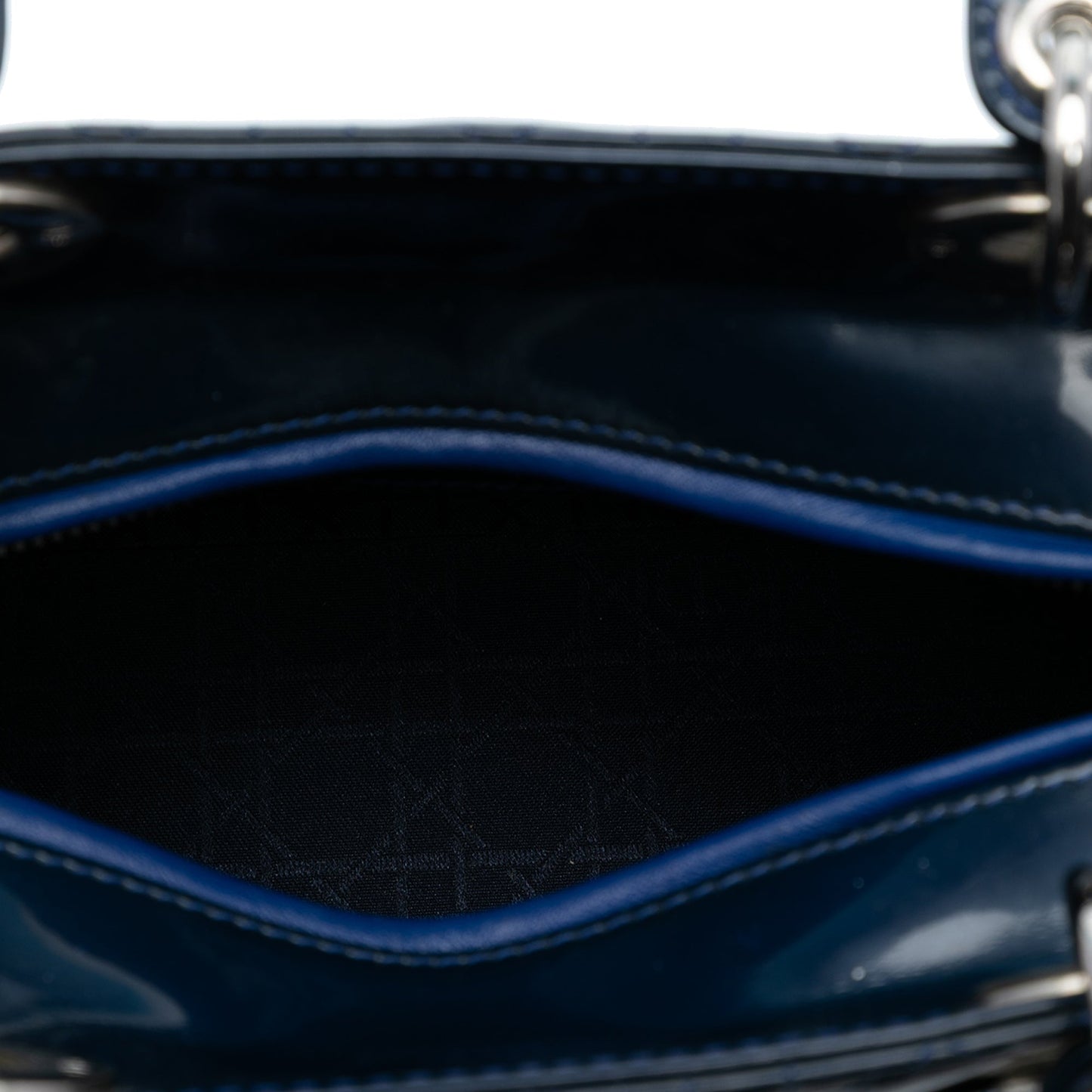 Dior Medium Patent Cannage Lady Dior