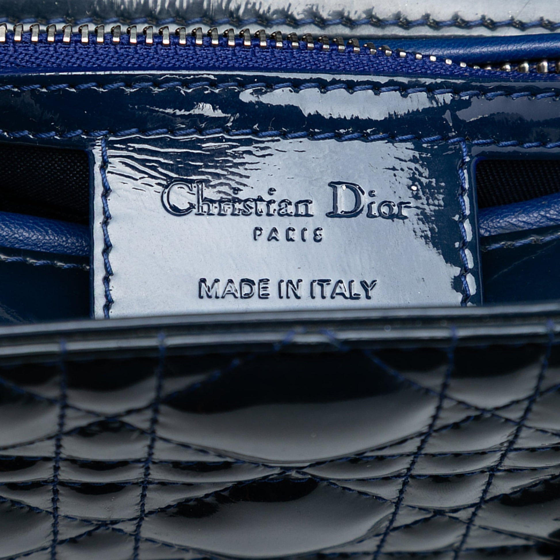 Dior Medium Patent Cannage Lady Dior