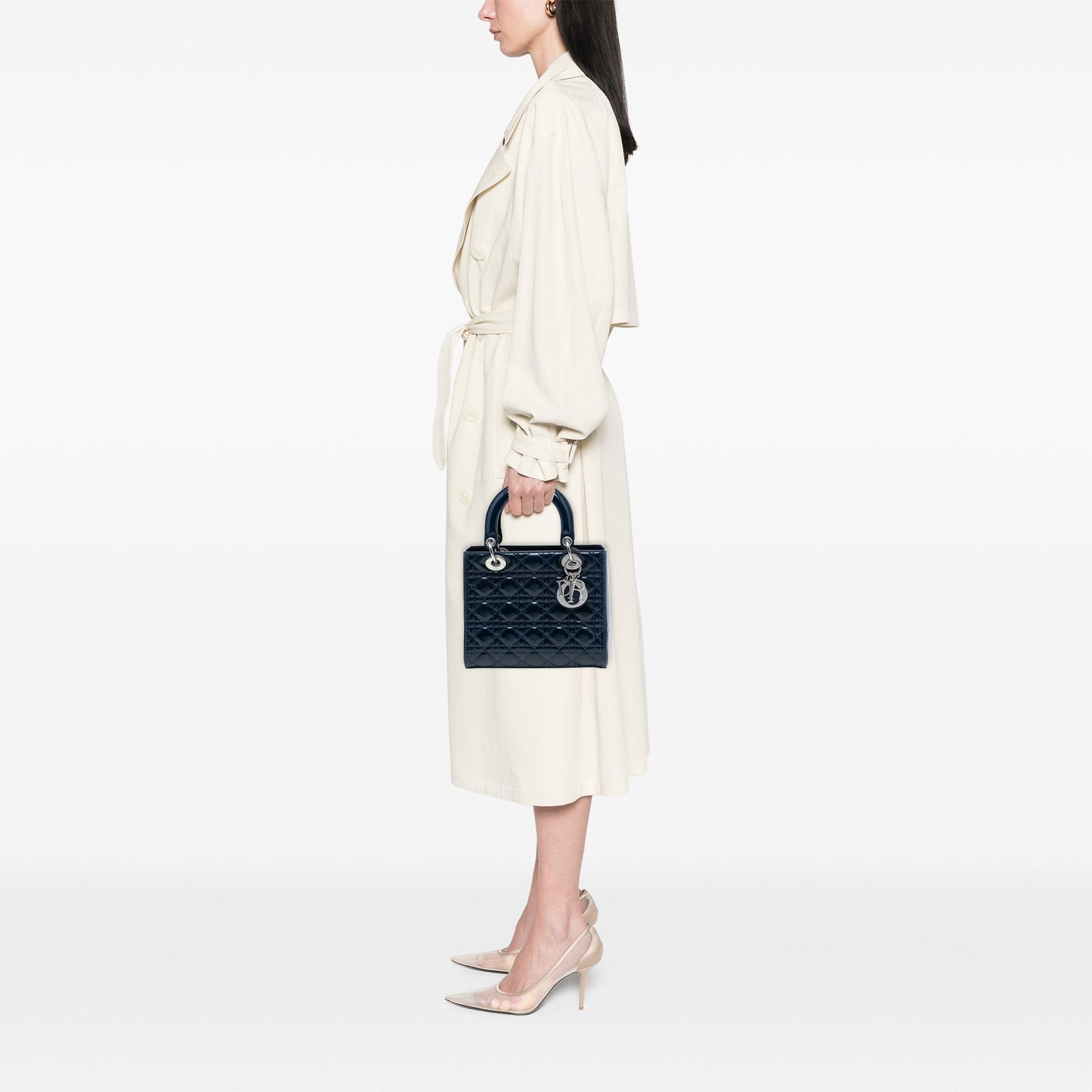 Dior Medium Patent Cannage Lady Dior