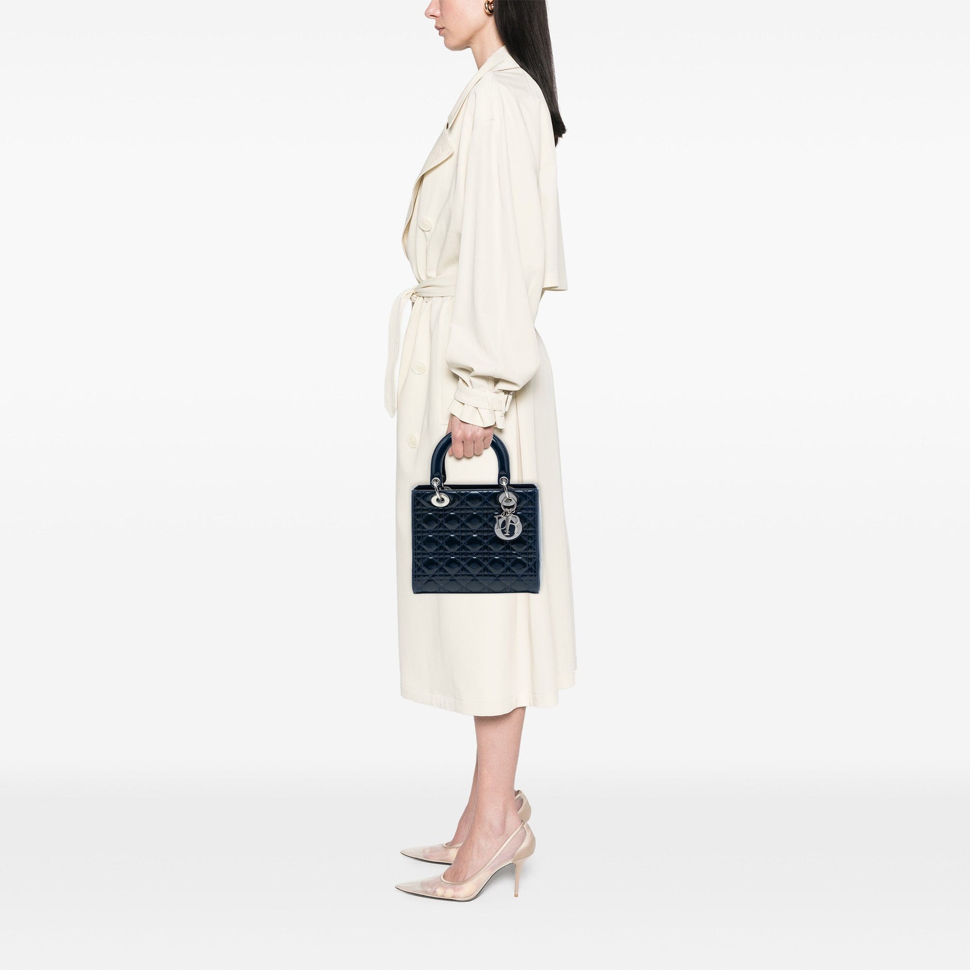 Dior Medium Patent Cannage Lady Dior