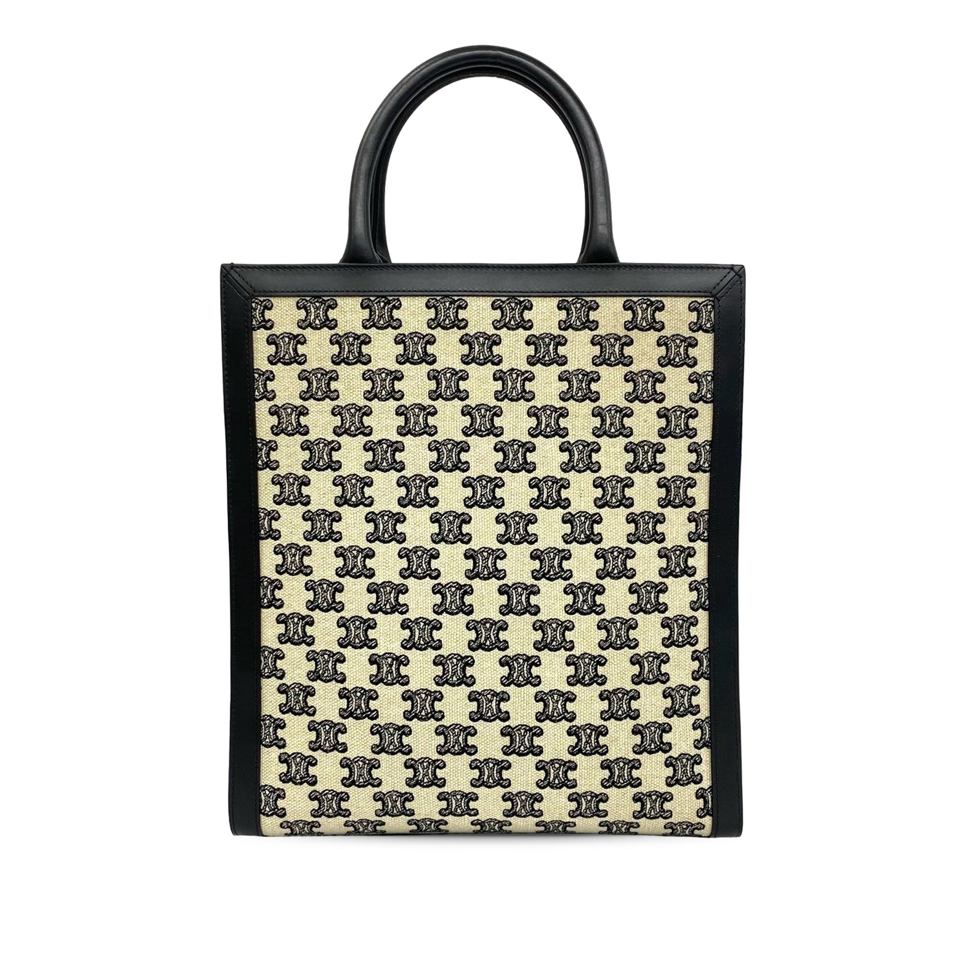 Celine Small Triomphe Canvas Vertical Cabas Tote
