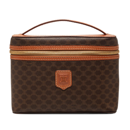 Celine Macadam Coated Canvas Vanity Bag