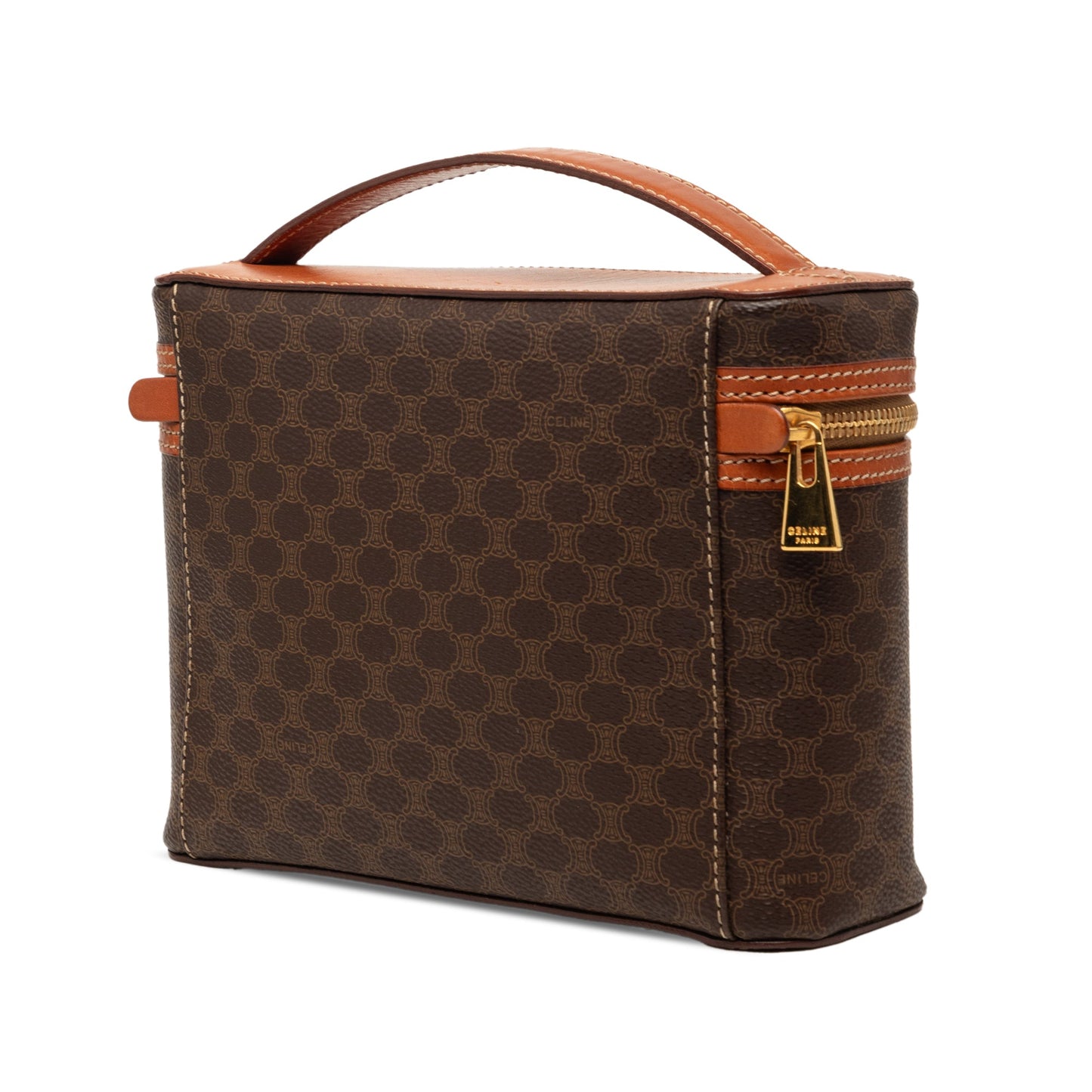 Celine Macadam Coated Canvas Vanity Bag