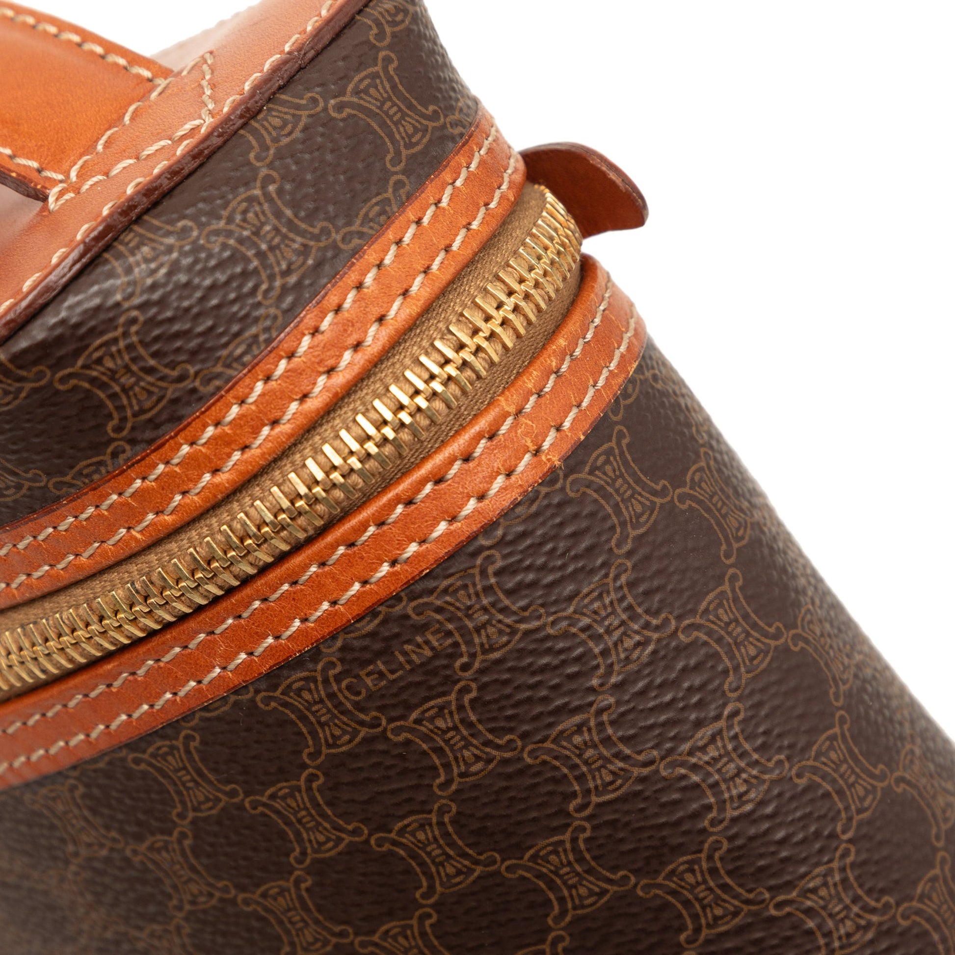 Celine Macadam Coated Canvas Vanity Bag