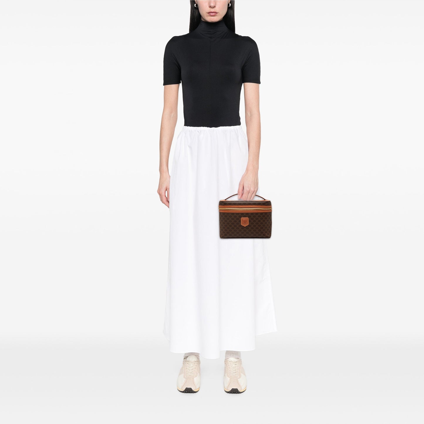 Celine Macadam Coated Canvas Vanity Bag