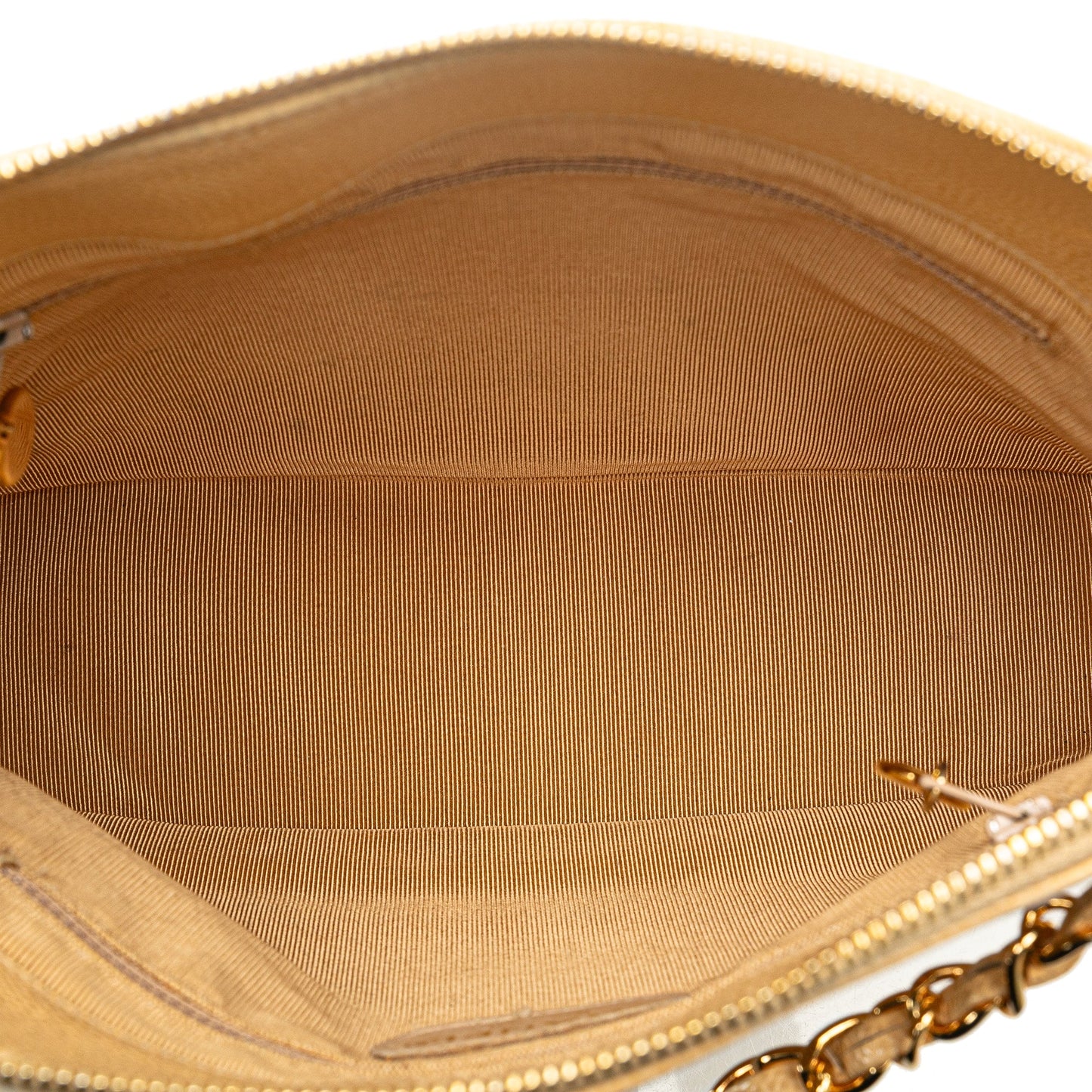 Chanel Caviar Logo Chain Shoulder Bag