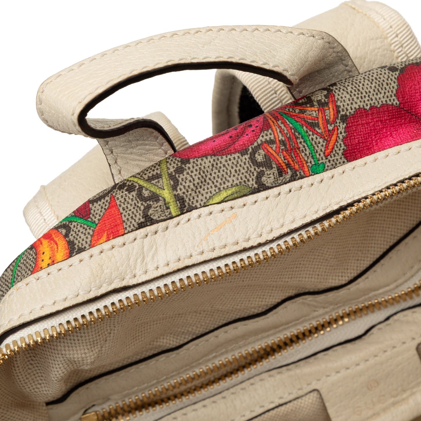 Gucci Small GG Supreme Flora Ophidia Backpack