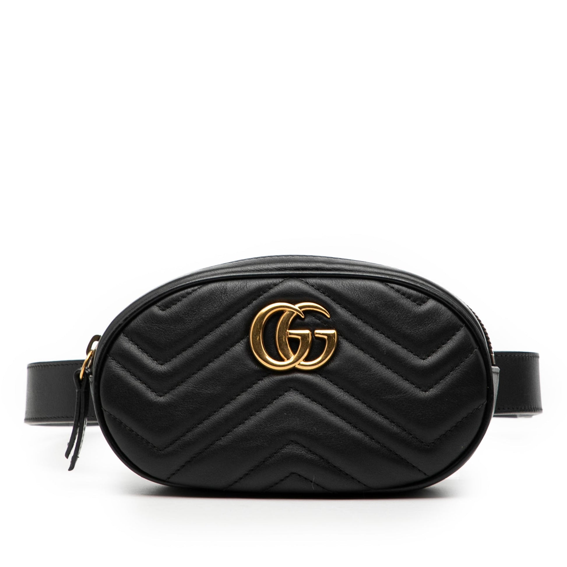 Gucci GG Marmont Matelasse Leather Belt Bag