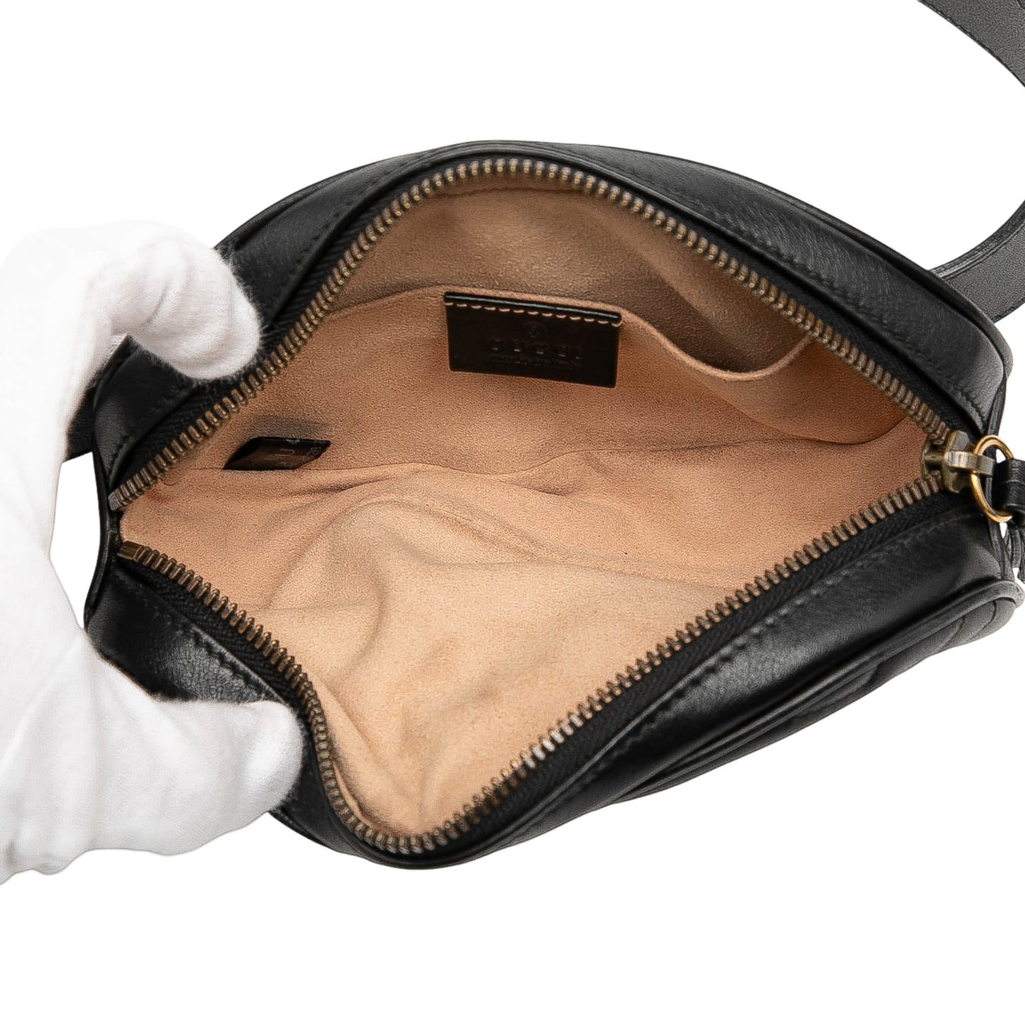 Gucci GG Marmont Matelasse Leather Belt Bag