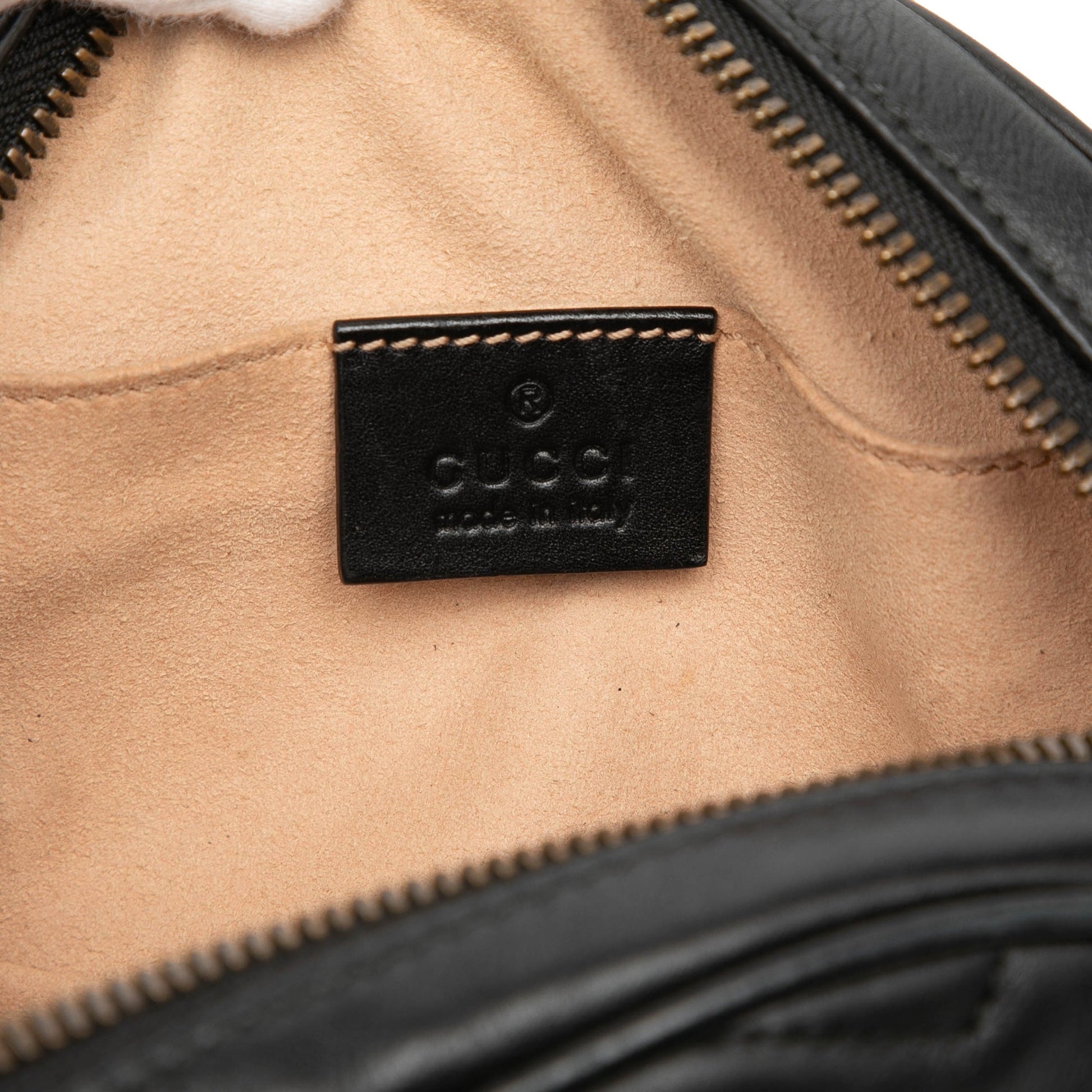 Gucci GG Marmont Matelasse Leather Belt Bag