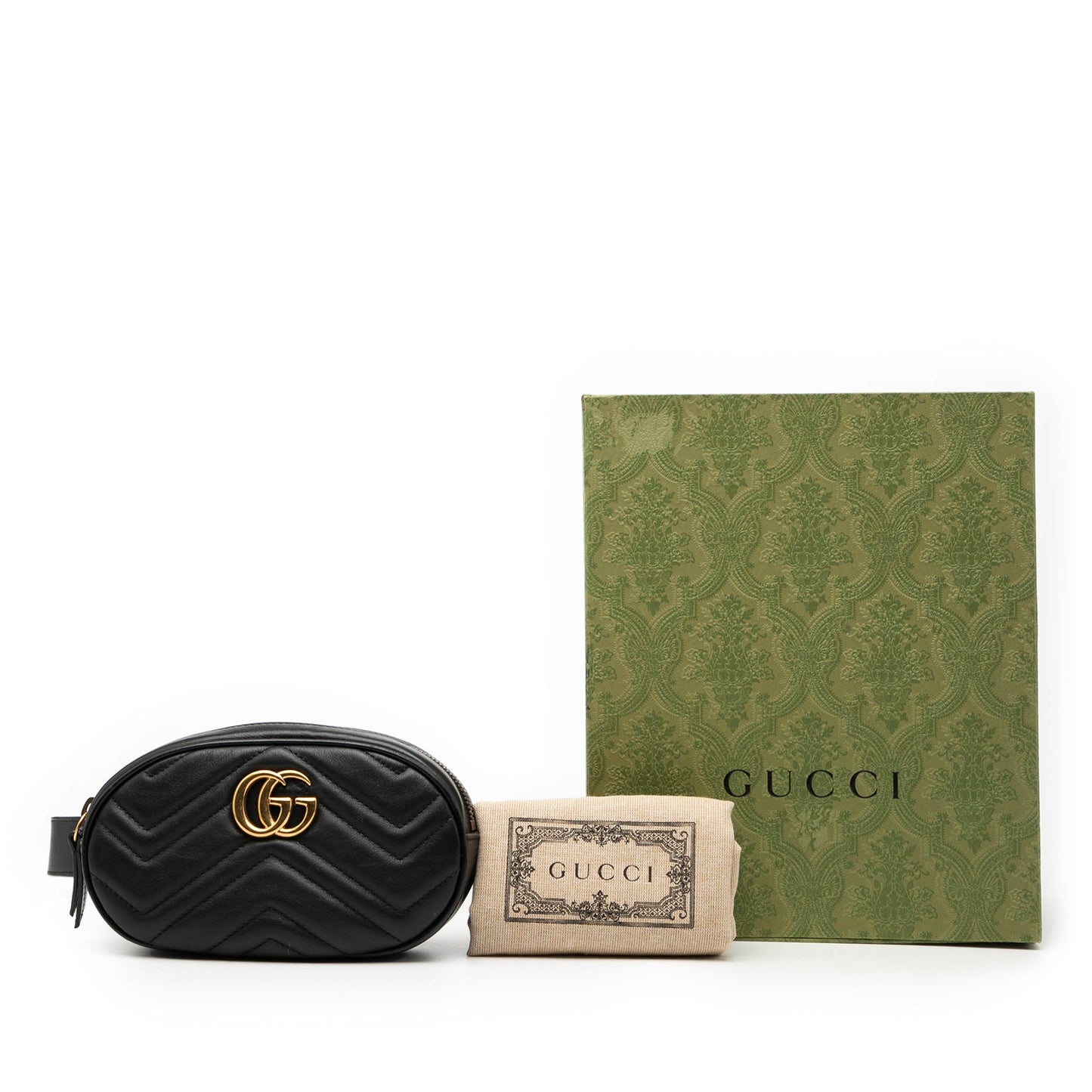 Gucci GG Marmont Matelasse Leather Belt Bag