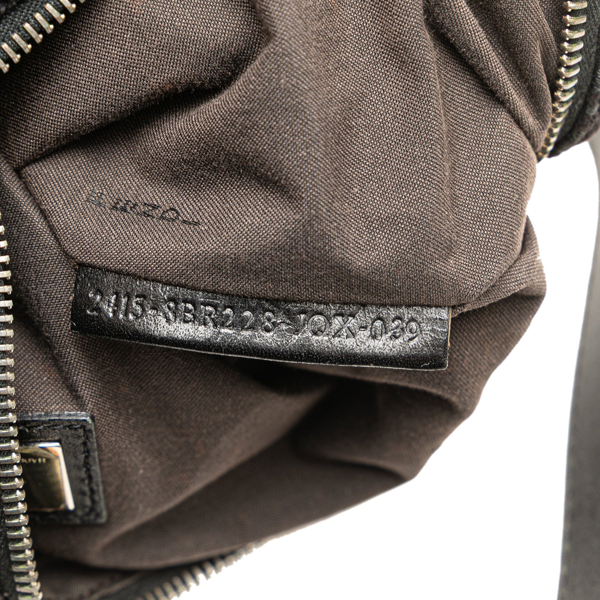 Fendi Zucchino Suede Oyster Shoulder Bag