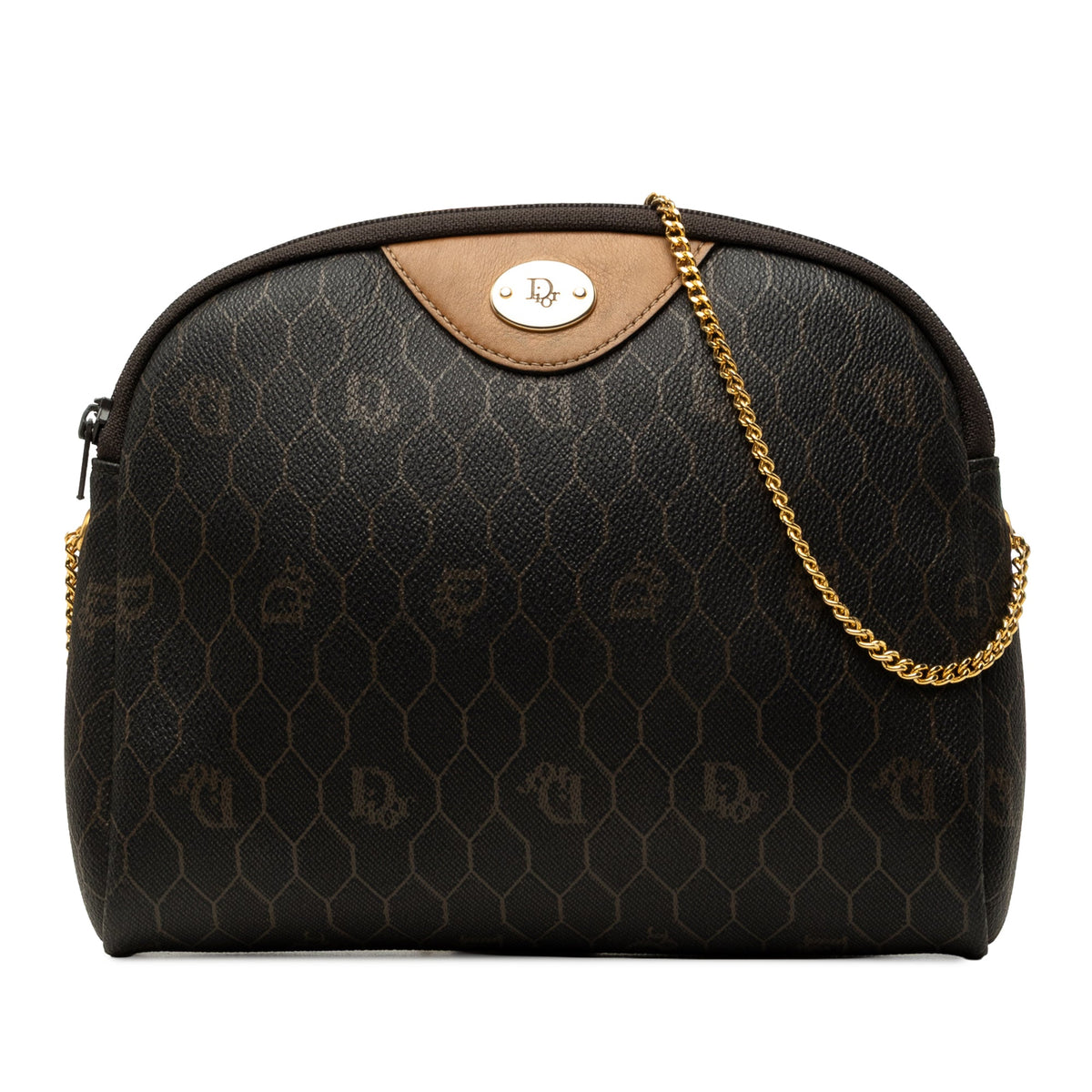 Dior Honeycomb Coated Canvas Chain Crossbody