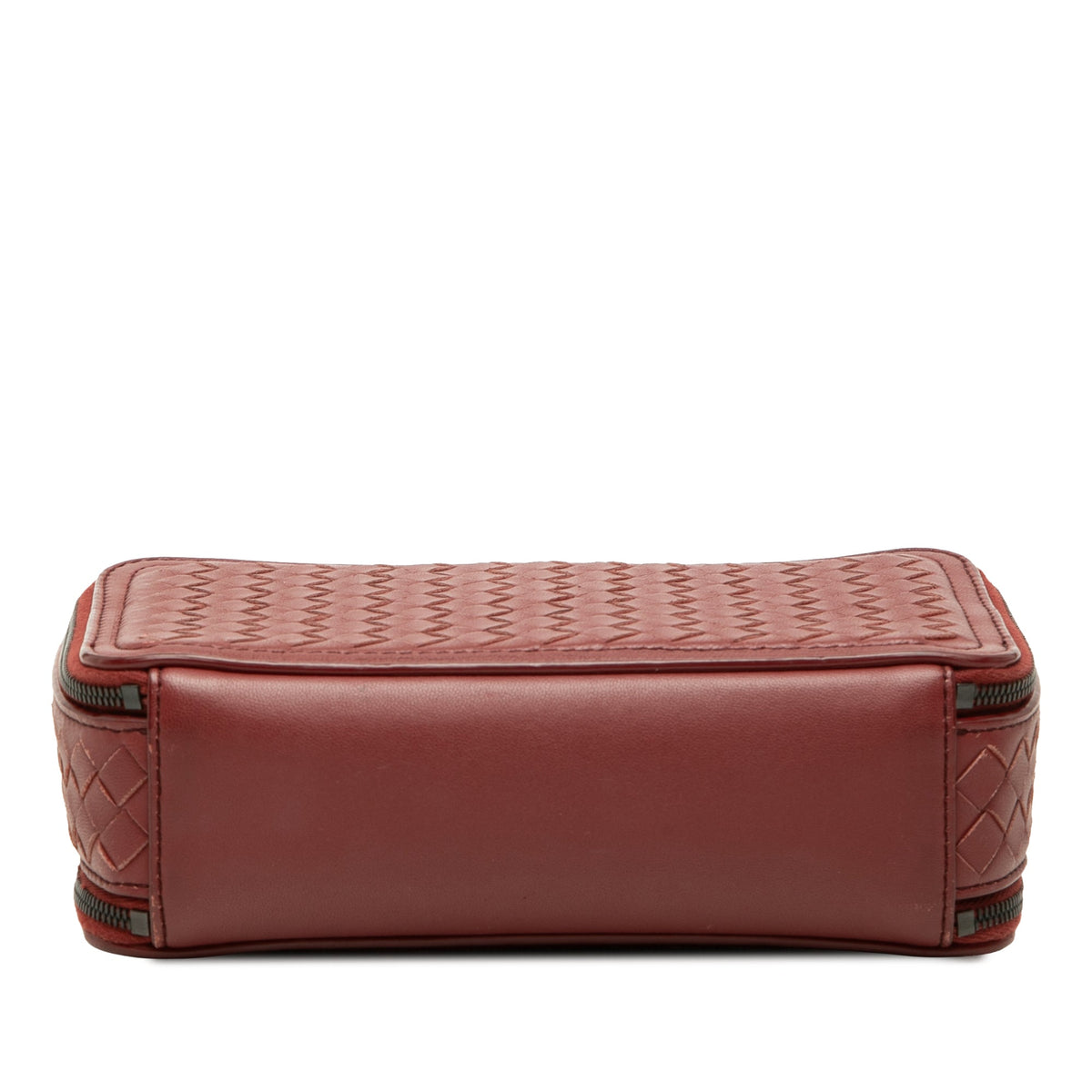 Bottega Veneta Nappa Intrecciato Double Zip Shoulder Bag