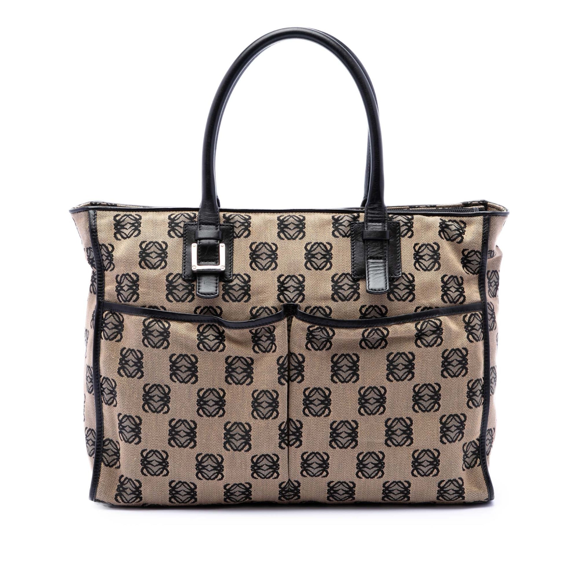 LOEWE Anagram Canvas Repeat Tote