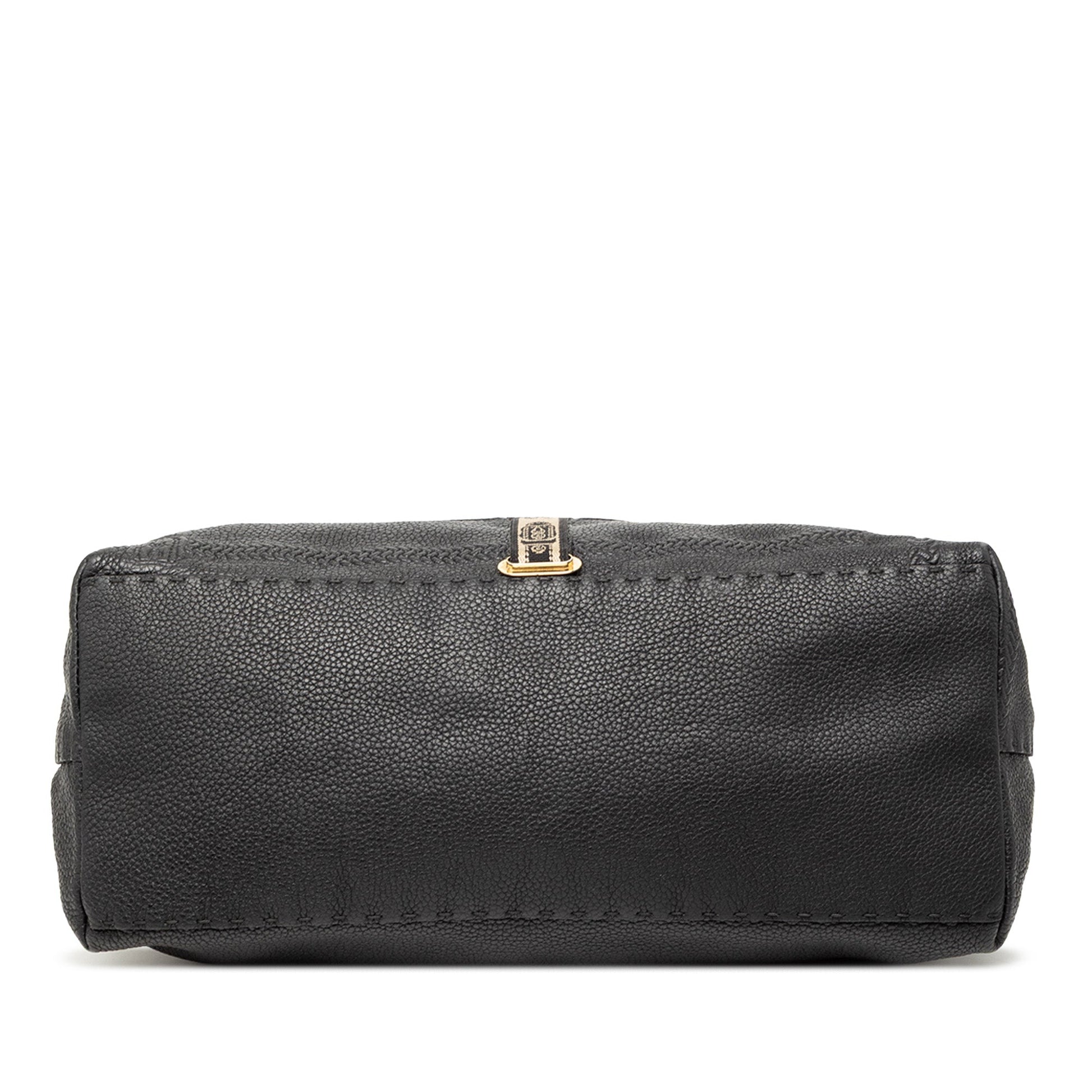 Fendi Large Leather Selleria Villa Borghese Tote