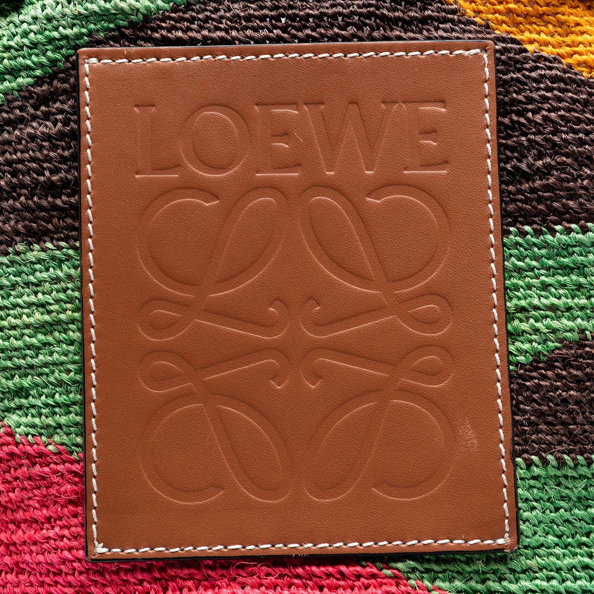 LOEWE Paulas Ibiza Multicolor Straw Shigra Basket Tote